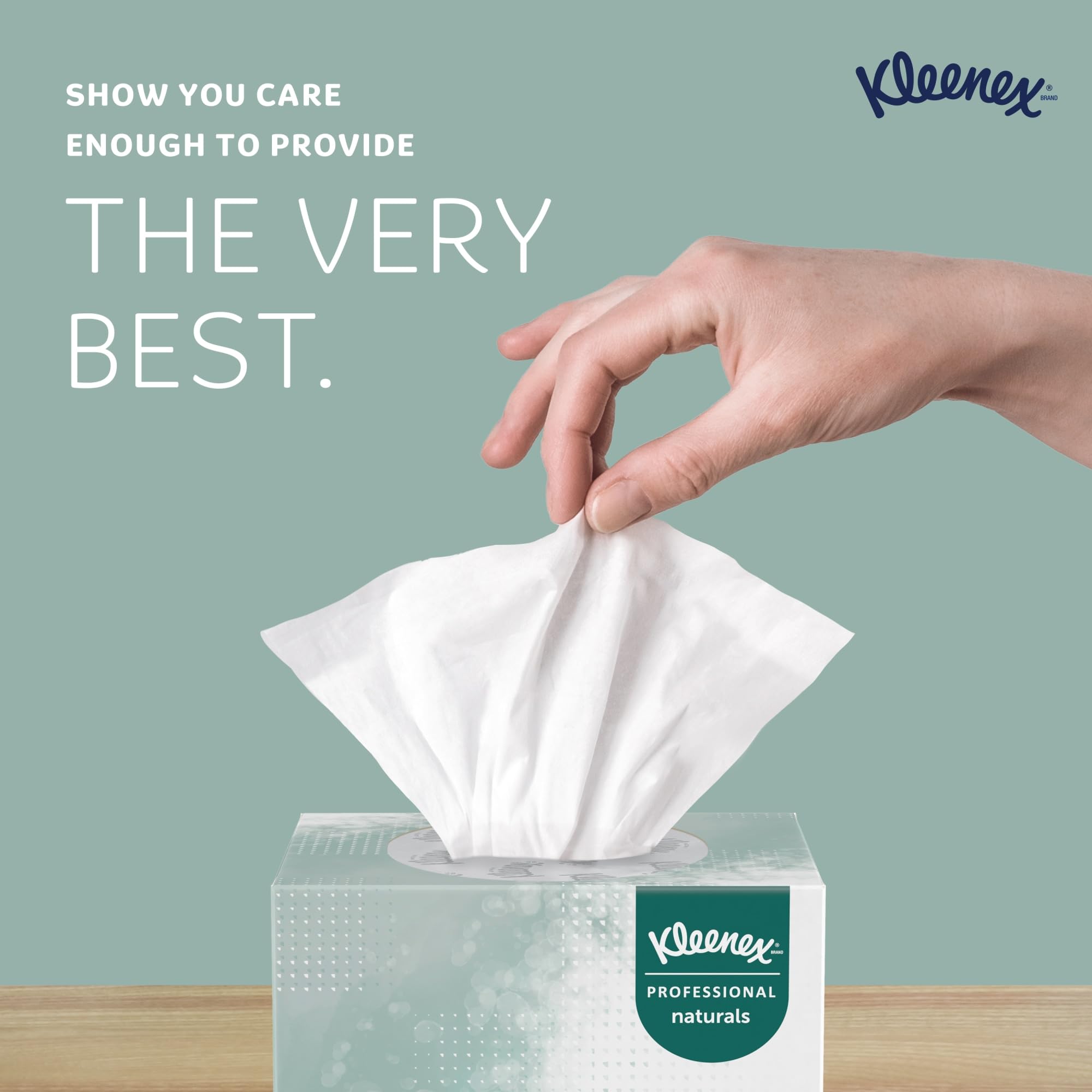Kleenex® Naturals Facial Tissues - 95 Sheets per Box, Case of 36 Boxes (3,420 Tissues) | Hypoallergenic & Lotion-Free | For Home, Office & Travel Use