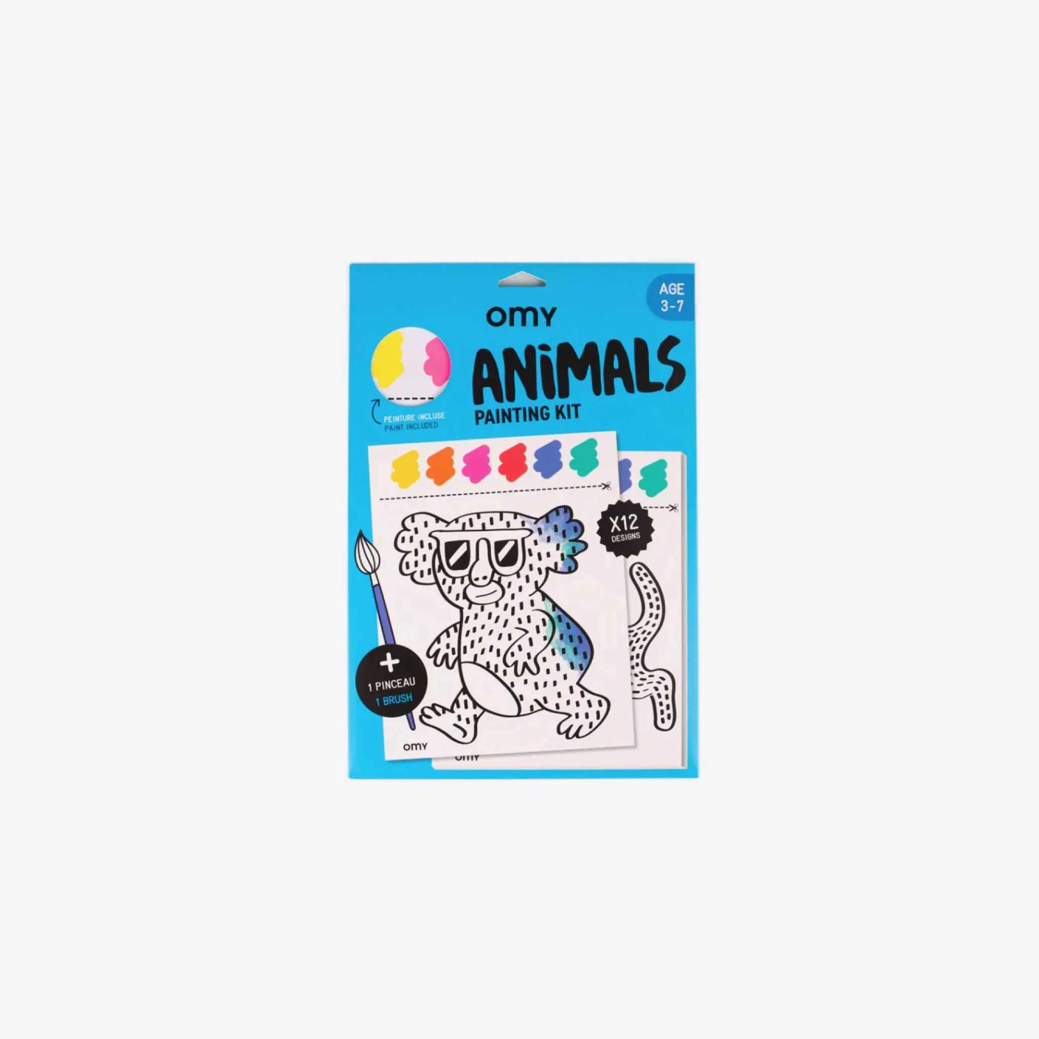 Animals Paint Kit for Kids - Non-Toxic & Washable Art Supplies for Creative Fun - Perfect for Birthday Gifts, Classroom Activities & Family Bonding Time