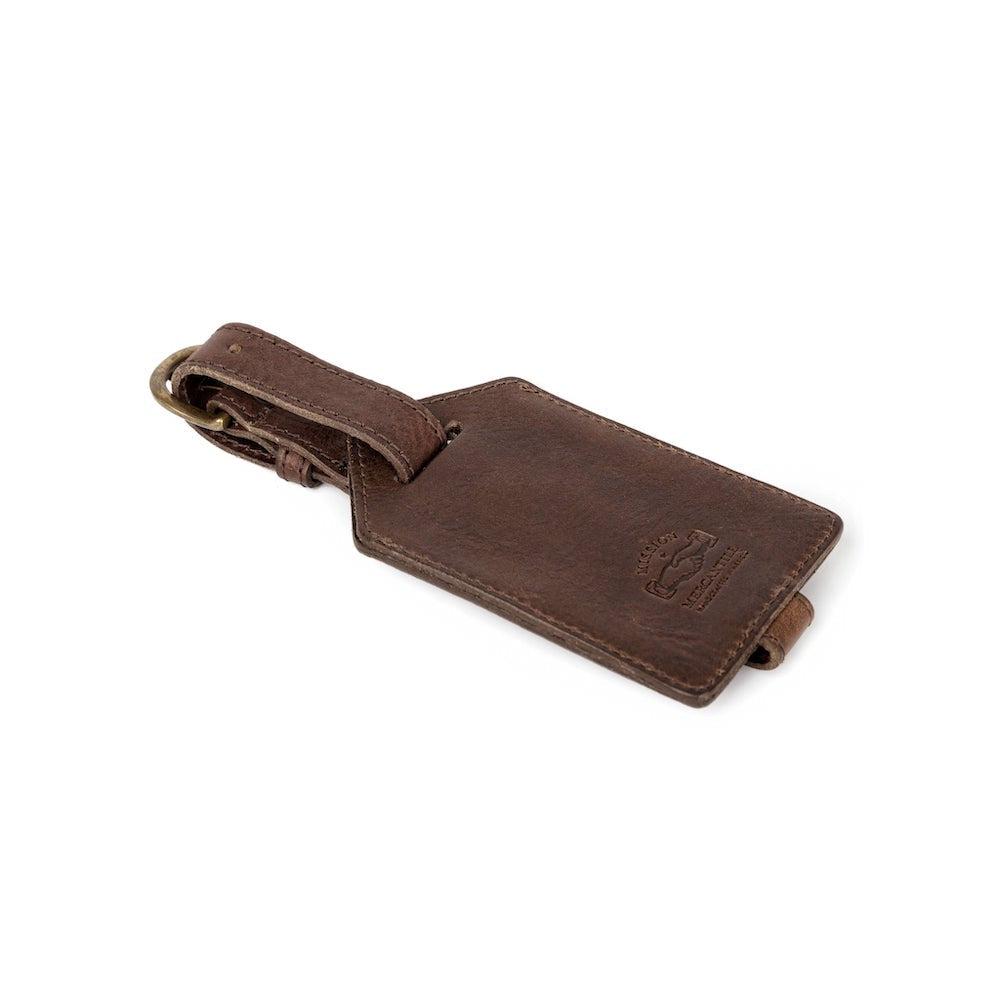 Personalized Leather Luggage Tag - Engraved Name & Contact Info - Durable Travel ID Bag Tag for Suitcases, Backpacks & Carry-Ons - Perfect for Business Trips, Vacations & Gift Giving