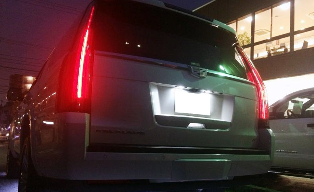 Exact Fit LED License Plate Light Assembly for Chevy Suburban, Escalade, Yukon, Malibu - Bright & Durable Replacement - Perfect for Night Driving & Enhanced Safety