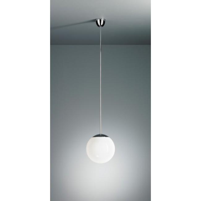 TECNOLUMEN HL 99 Bauhaus Style Pendant Light with Opaline Glass Shade - Mid-Century Modern Ceiling Lamp for Dining Room, Living Room & Office Lighting