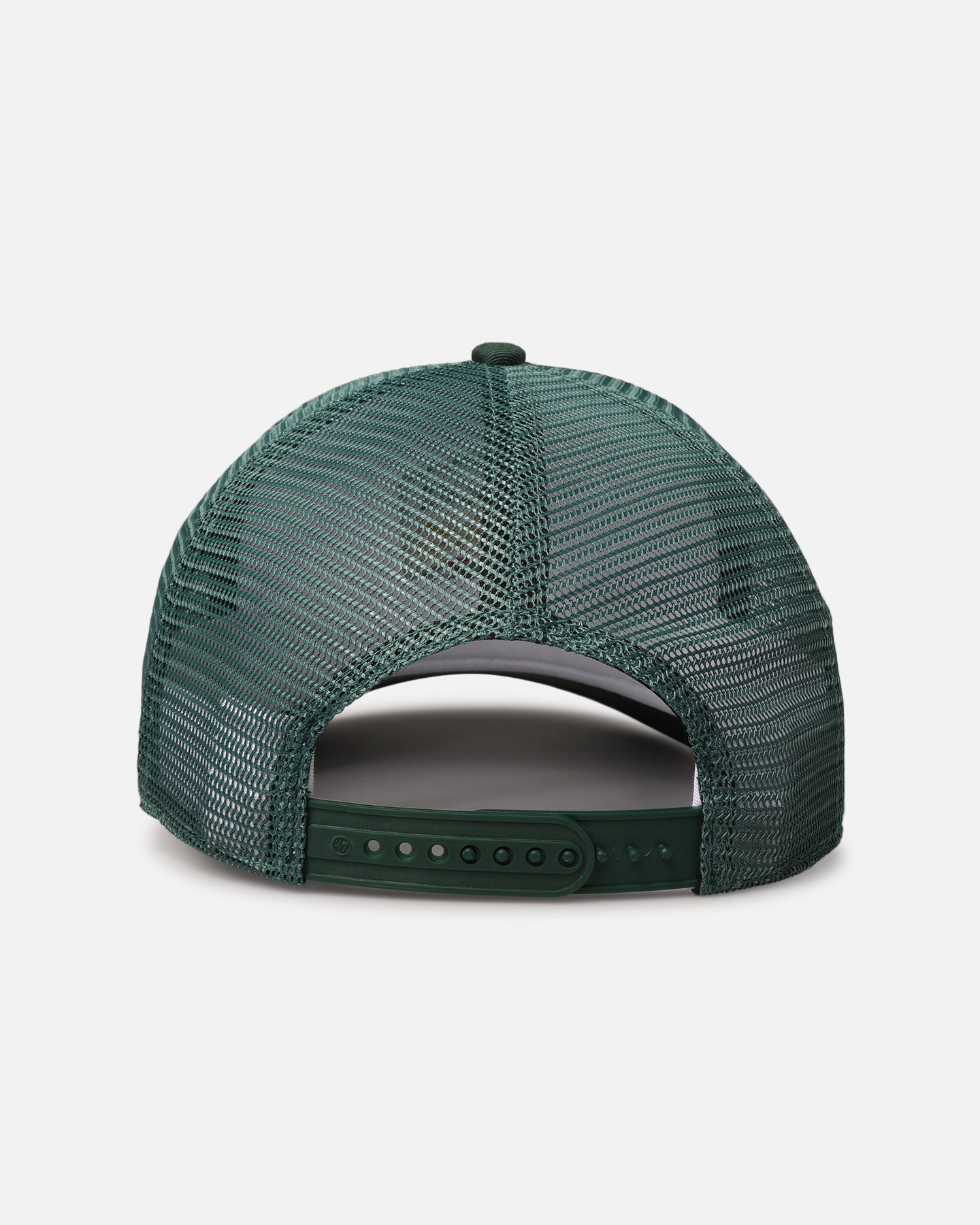 47 Brand Nascar 47 Offside DT Trucker Snapback Hat - White/Dark Green Adjustable Baseball Cap for Men & Women - Perfect for Racing Events, Casual Wear & Sports Fans