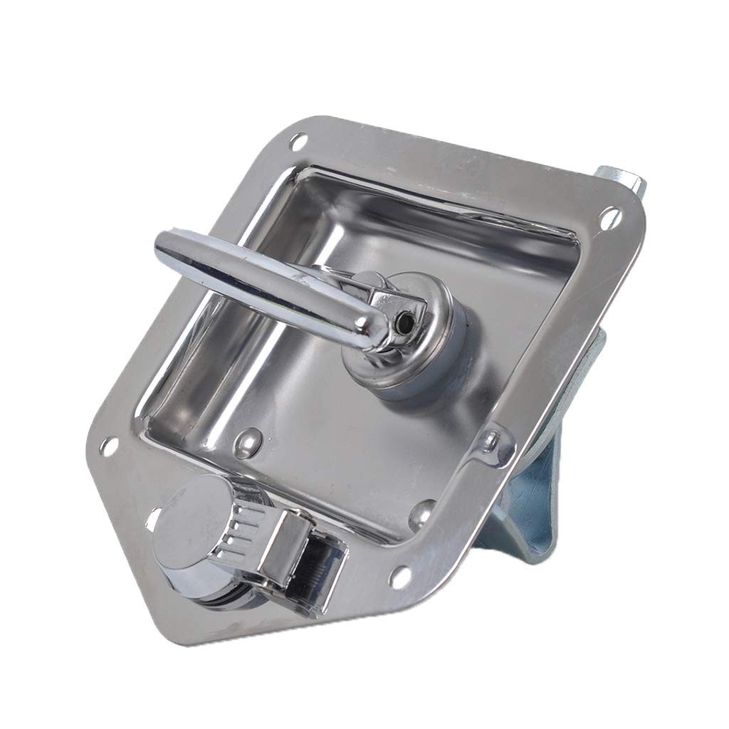 304 Stainless Steel Folding T-Handle Lock Latch for Car, RV & Marine - Secure Storage Compartments, Toolboxes & Cabinets