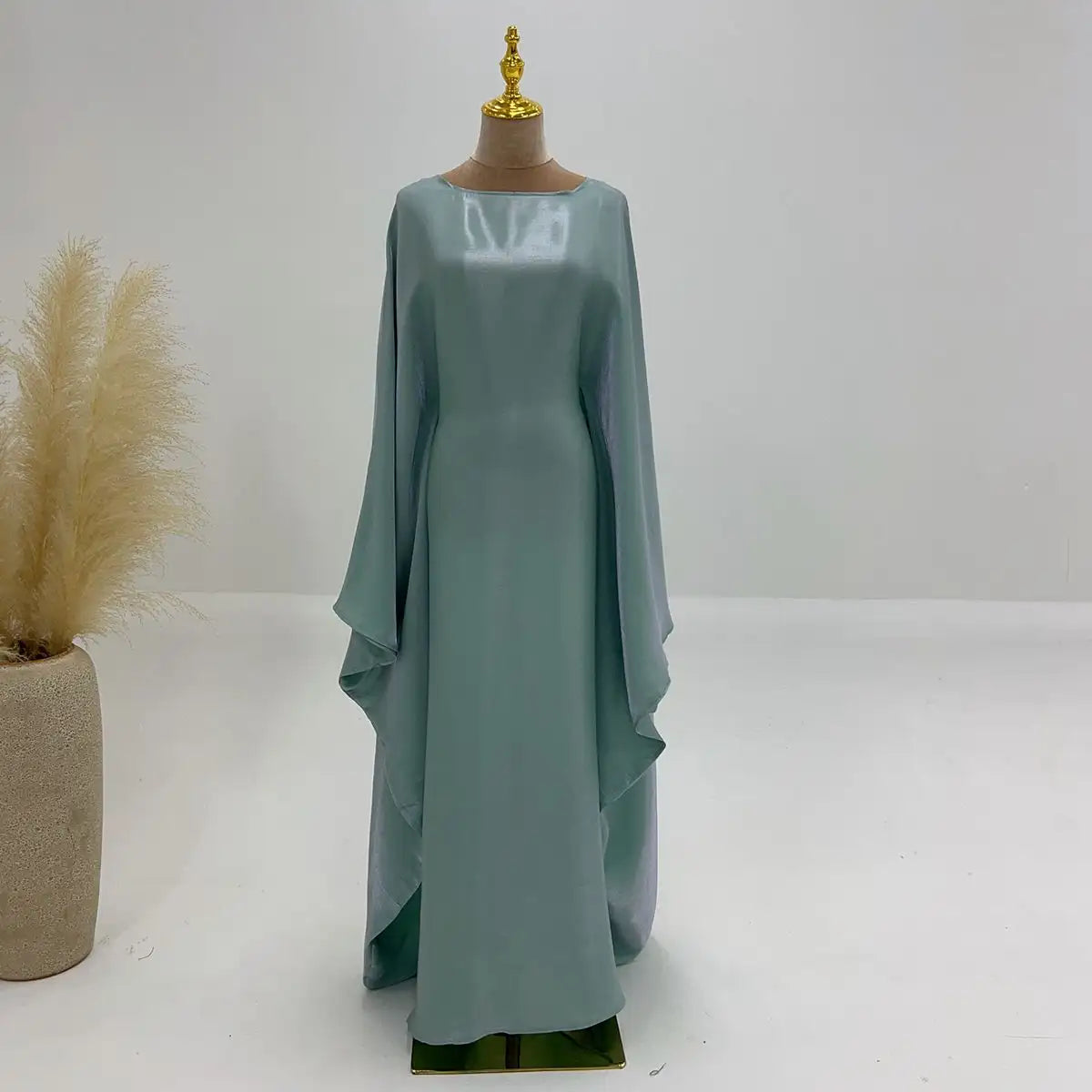 20 Color Options Sparkling Women's Abaya Dress - Elegant Muslim Prayer Dress for Ramadan, Eid & Special Occasions