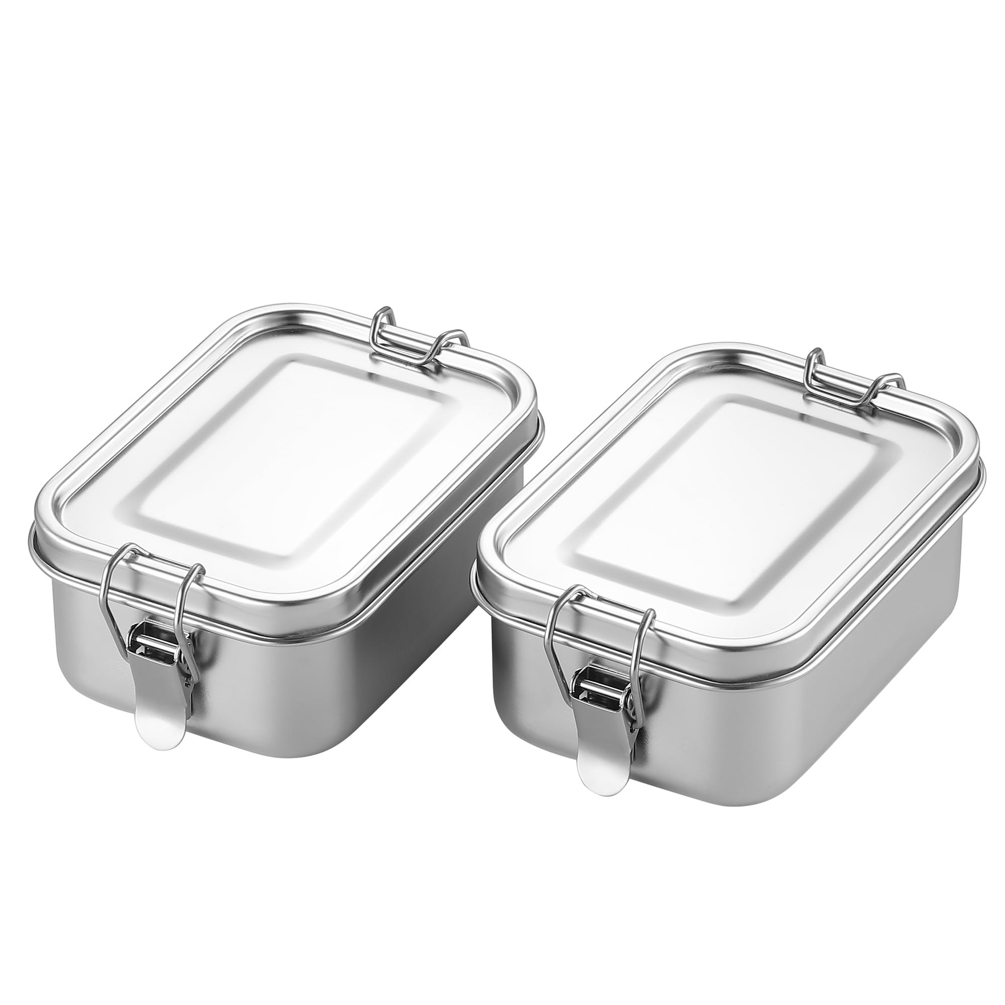 Premium Stainless Steel Food Storage Containers Set - 550ml BPA-Free Reusable Metal Lunch Boxes with Lids | Freezer, Microwave & Dishwasher Safe | Ideal for Meal Prep, Office Lunch, Picnics & Camping