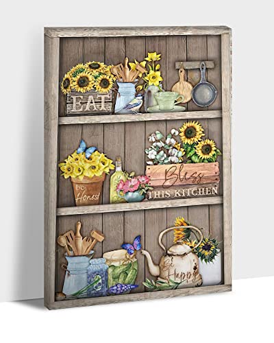 Rustic Kitchen Canvas Framed-25