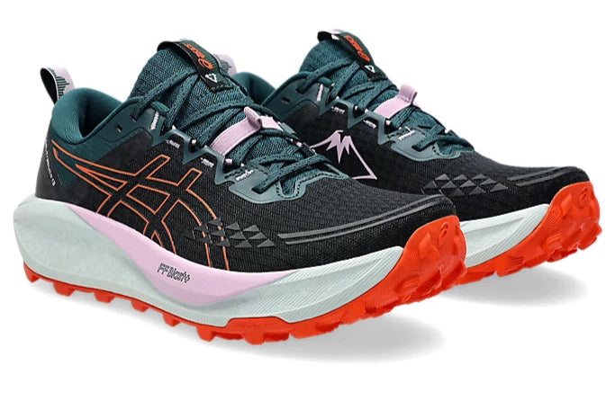 ASICS Gel-Trabuco 13 Women's Trail Running Shoes (B Width) - Black/Nova Orange | Lightweight Cushioned for Hiking & Outdoor Adventures