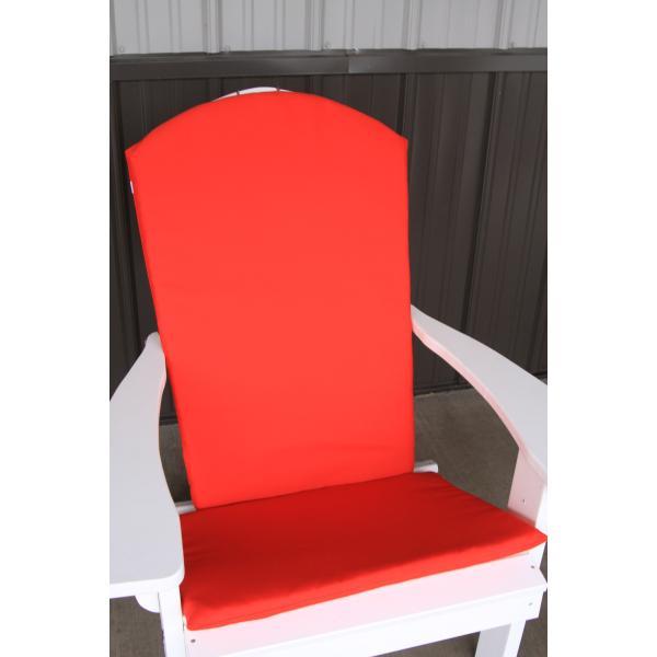 Premium Full Adirondack Chair Cushion Set - Waterproof Outdoor Patio Furniture Cushions with Ties - Comfortable Seat & Back Cushions for Garden, Deck, Poolside Relaxation