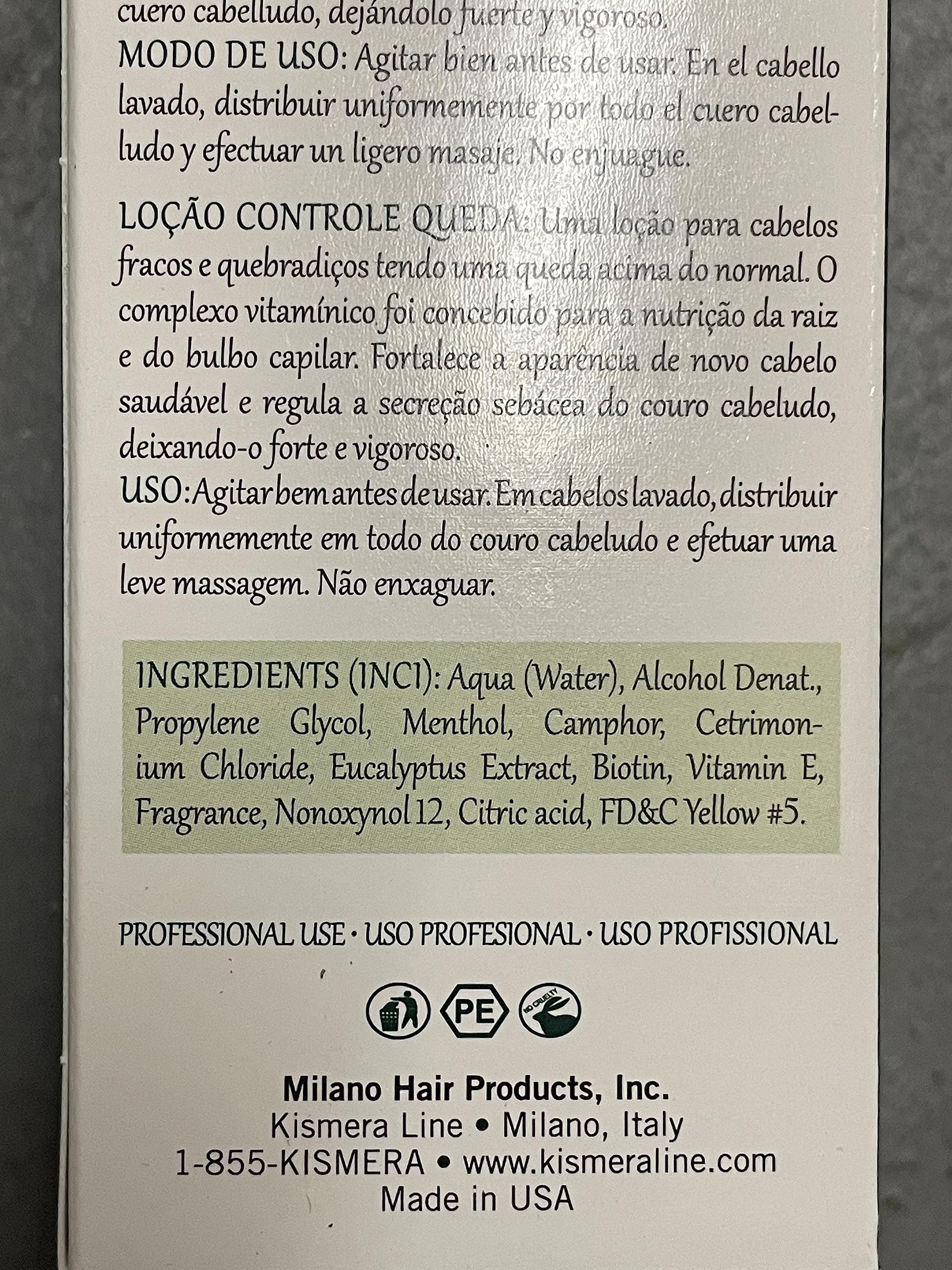 Kismera Hair Loss Treatment Lotion for Men & Women - Regenerating Hair Growth Serum with Natural Ingredients - Best for Thinning Hair & Scalp Care - Use Daily for Fuller, Healthier Hair at Home or On-the-Go
