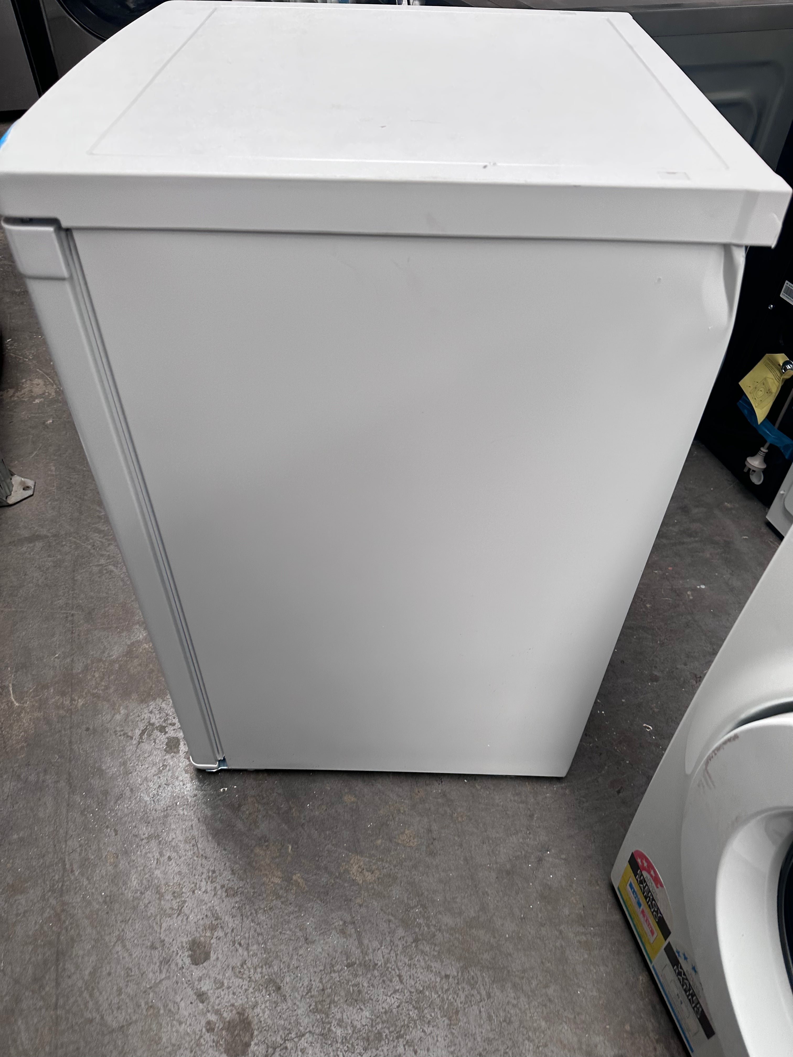 Haier HVF91VW 91L Upright Freezer - Energy Efficient Compact Deep Freezer for Home, Garage & Basement Storage - Perfect for Frozen Foods, Meat & Bulk Groceries (Factory Second)