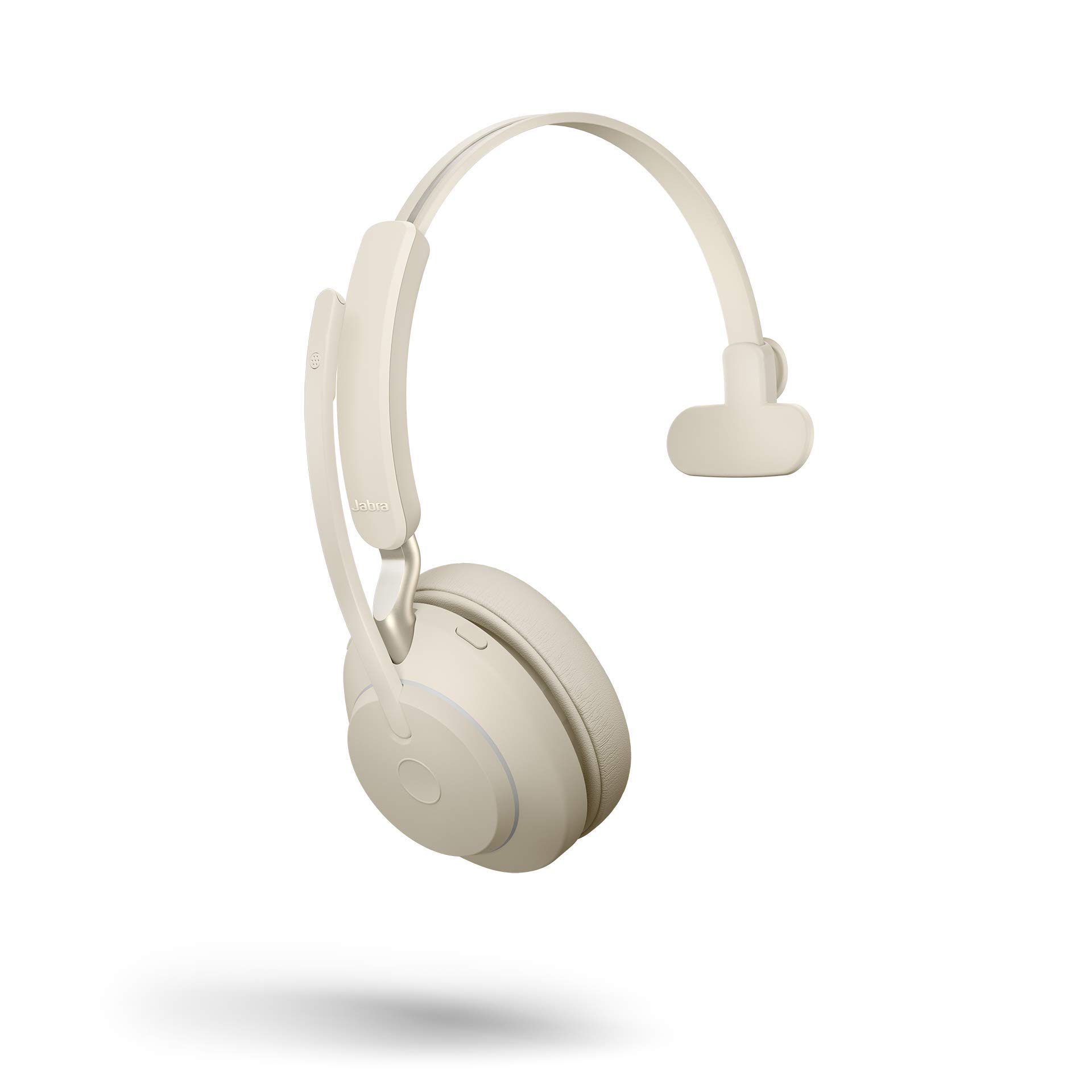 Jabra Evolve2 65 Wireless USB-C Mono Headset with Stand & Bluetooth Dongle - Compatible with Zoom, Webex, Skype, PC, Mac, Smartphones & Tablets - Ideal for Remote Work, Online Meetings & Call Centers (Model 26599-899-888)