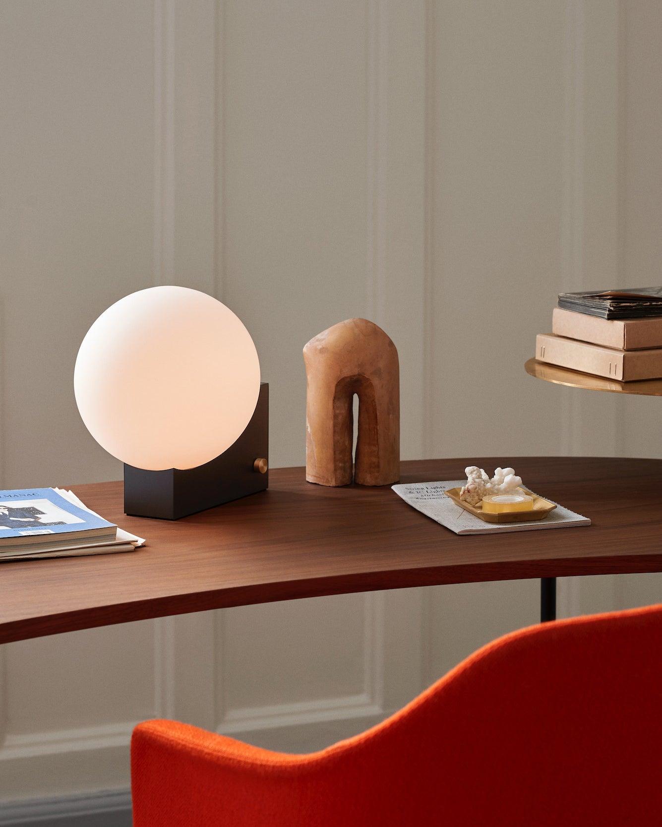 Modern LED Fusion Table Lamp - Adjustable Brightness for Bedroom, Living Room & Office - Stylish Nightstand & Desk Lighting for Home Decor