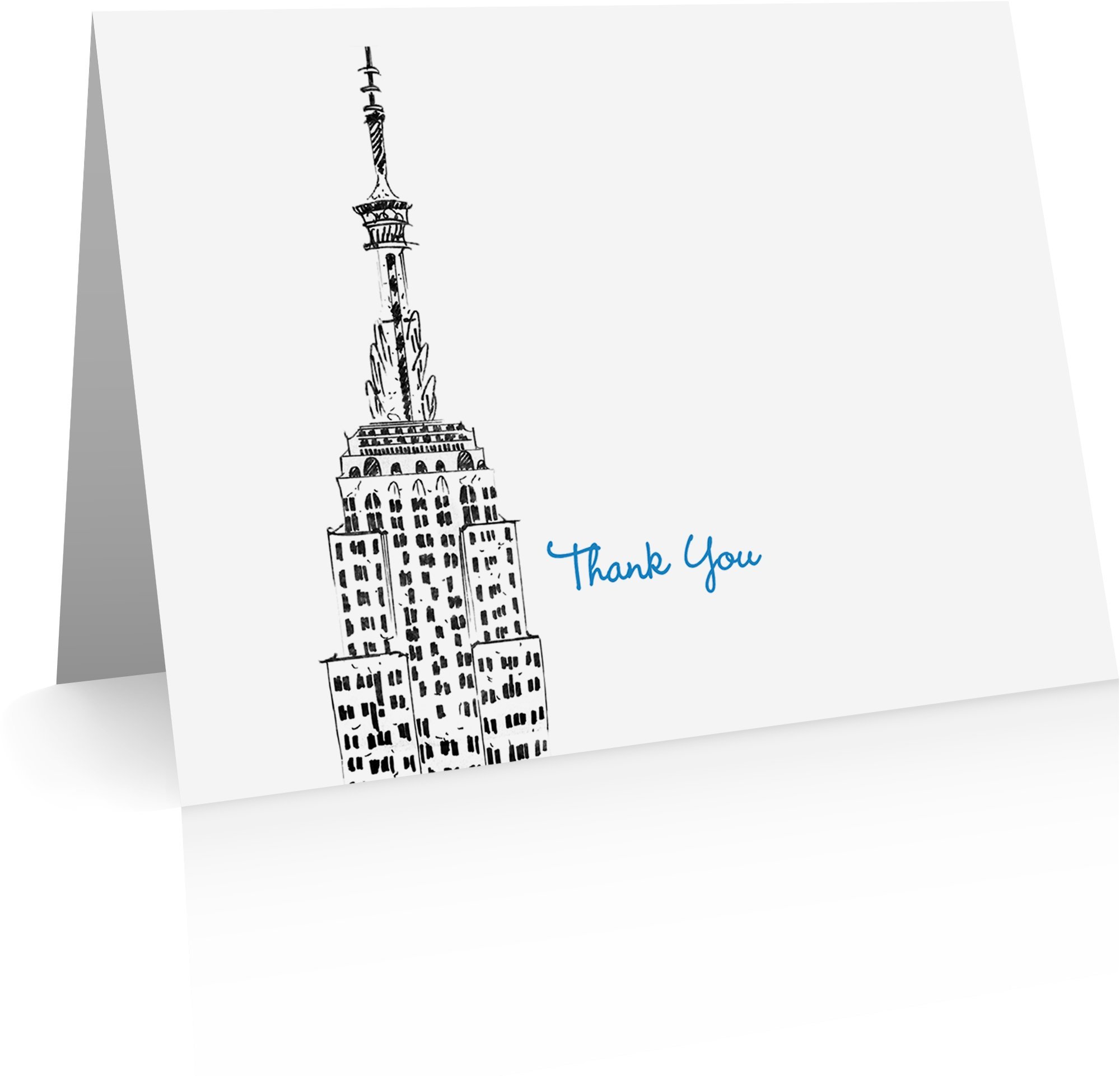 New York City Thank You Greeting Cards - Set of 24 Premium Cards with Envelopes | Perfect for Business Appreciation, Wedding Favors & Holiday Gifts