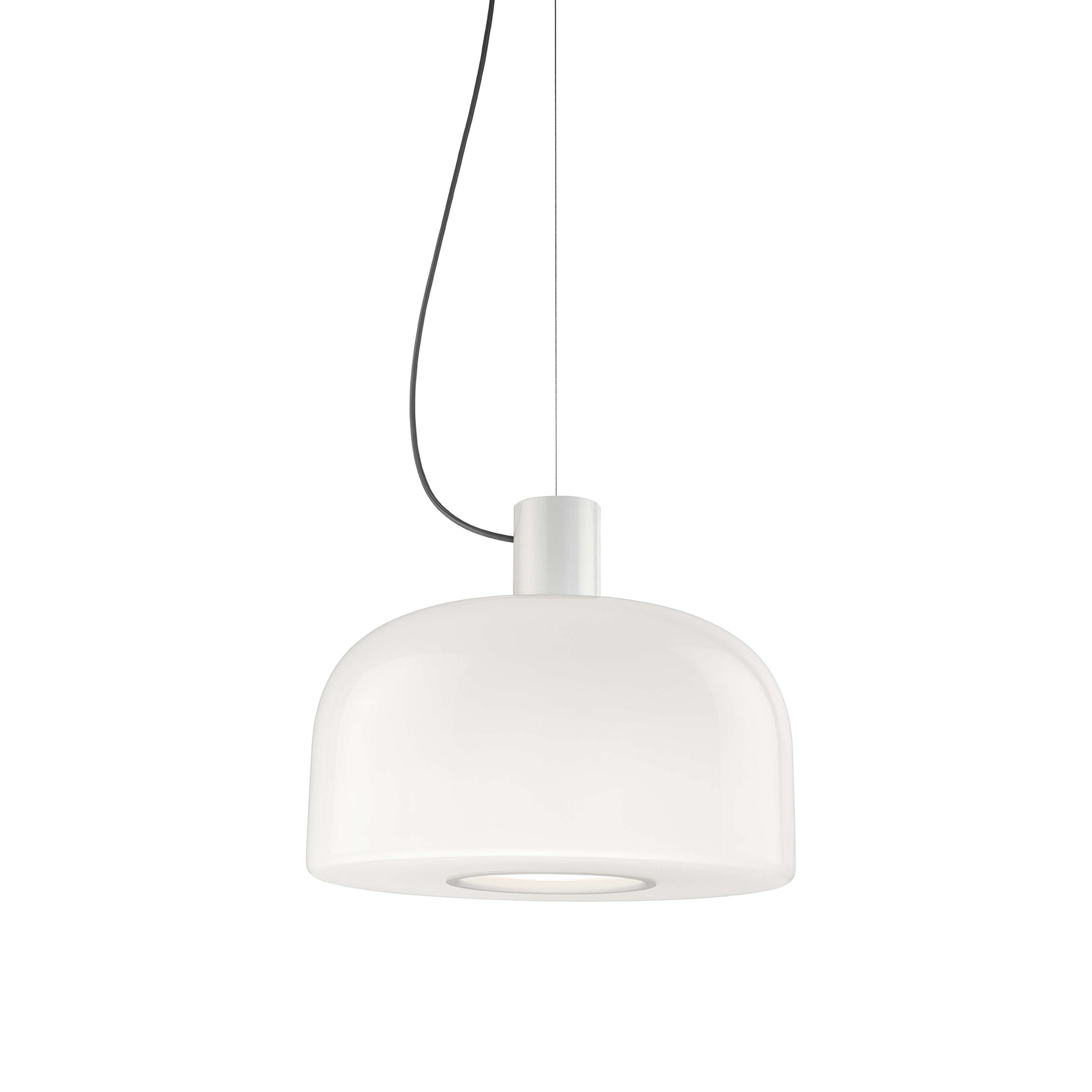 Bellhop Glass S2 Suspension Lamp - Modern Pendant Lighting for Kitchen Island, Dining Room & Bedroom - Industrial Style Hanging Light Fixture with Clear Glass Shade