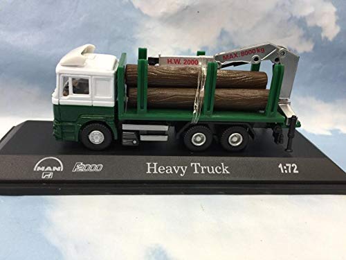 1/72 Scale JOYCITY F2000 Heavy Duty Lumber Truck Diecast Model - Collectible Construction Vehicle for Display, Gifts & Diorama Scenes