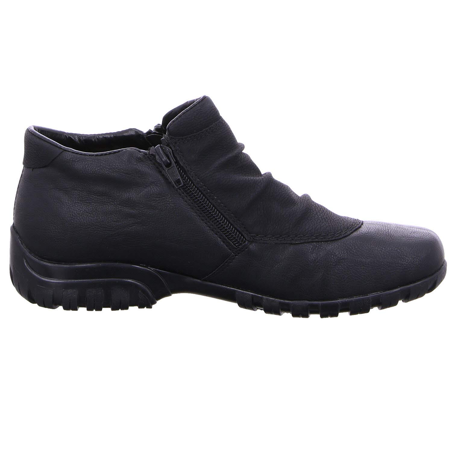 Rieker L4691 Women's Black Ankle Boots - Comfortable Casual & Dress Shoes for Women, UK 5.5 (EU 39) - Perfect for Office, Walking & Winter Fashion