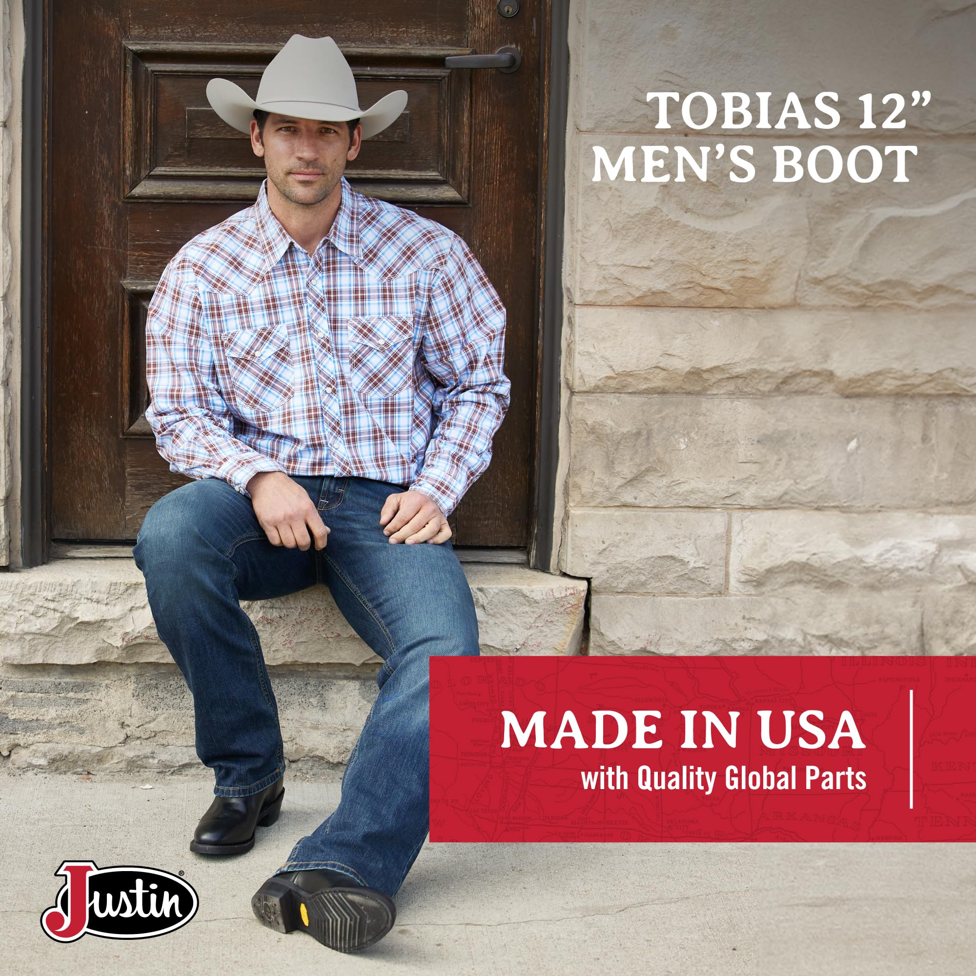 Justin Men's Tobias 12