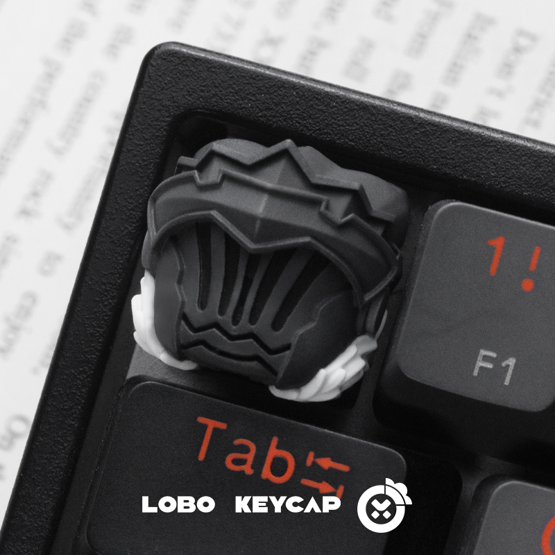 Goblin Slayer Translucent Custom Resin Art Keycaps - Handmade Mechanical Keyboard Decorative Keycaps for Gaming & Typing Enthusiasts