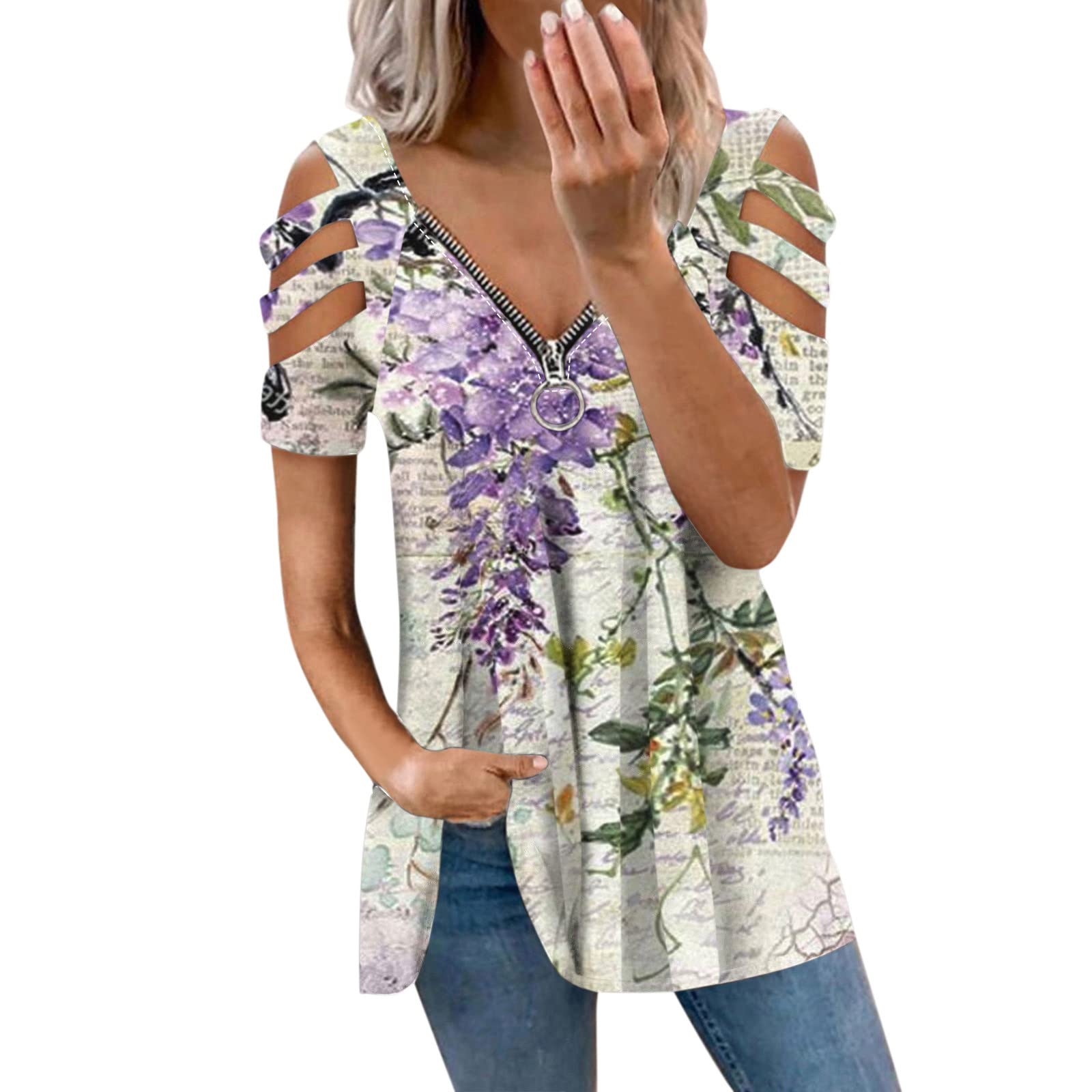 Women's Casual Long Sleeve V-Neck Tunic Tops for Fall & Spring 2024 | Comfortable Blouse for Work, Date Night & Everyday Wear