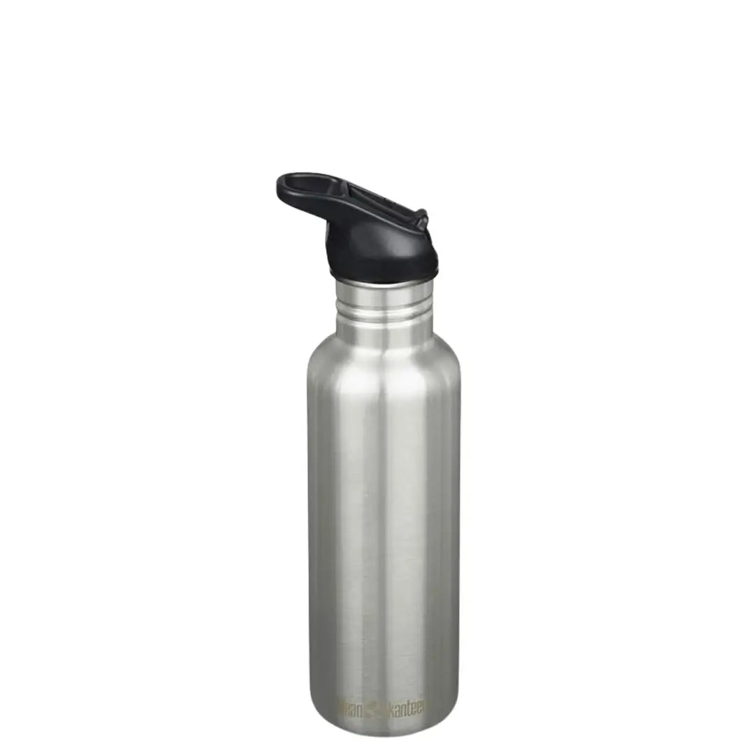 Klean Kanteen Classic Flip Cap Stainless Steel Water Bottle 18oz (532ml) - BPA Free, Leak Proof, Eco Friendly Reusable Water Bottle for Hiking, Gym, Office & Outdoor Activities