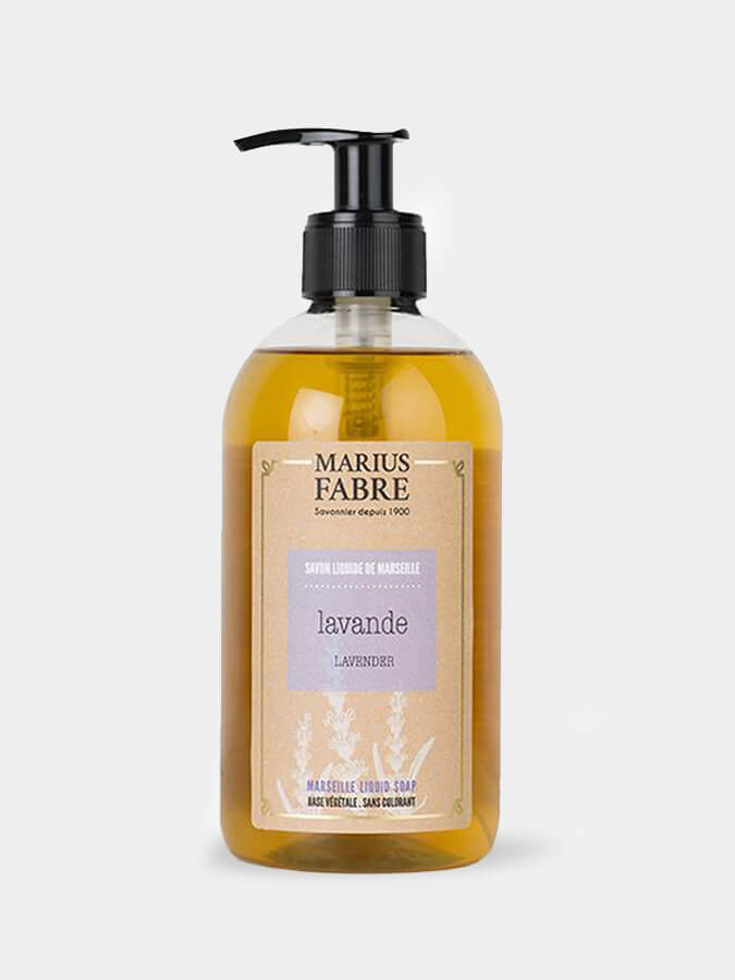 Marius Fabre Marseille Liquid Soap with Natural Fragrance - 400ml - Gentle Hand & Body Wash for Daily Use, Travel & Eco-Friendly Home Cleaning