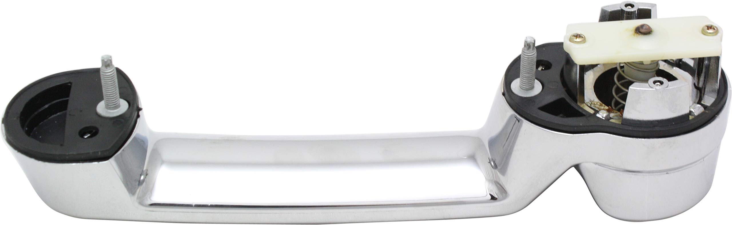 Garage-Pro Chrome Front & Rear Exterior Door Handle Set (4-Piece) for 2007-2017 Jeep Wrangler JK, 2008-2012 Jeep Liberty, 2007-2011 Dodge Nitro - Driver & Passenger Side Replacement - Durable Plastic Construction for Off-Road & Daily Driving