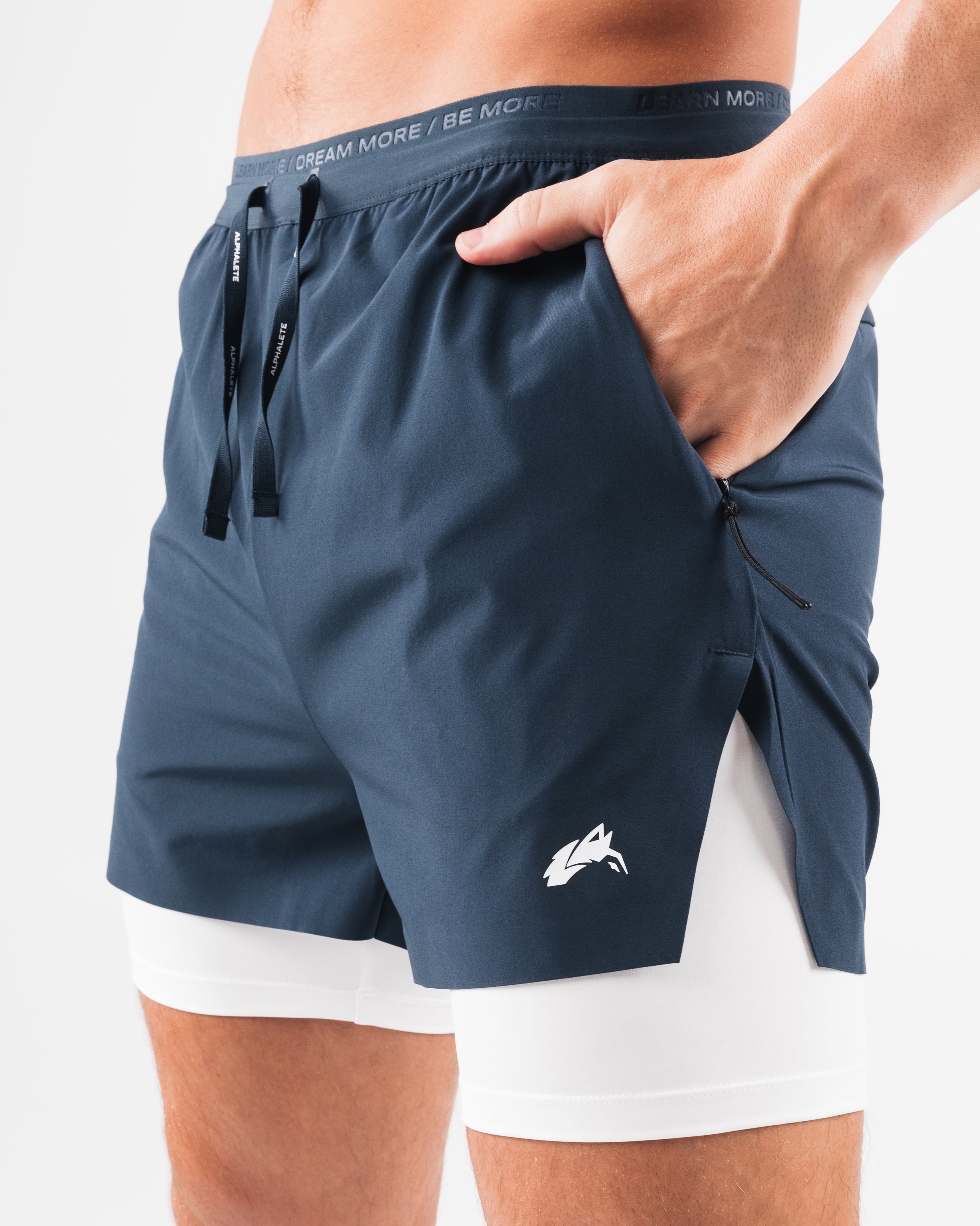 Elite Swift Short 5 - High Performance Running Shorts for Men, Deep Navy Blue - Perfect for Gym Workouts, Jogging & Outdoor Sports