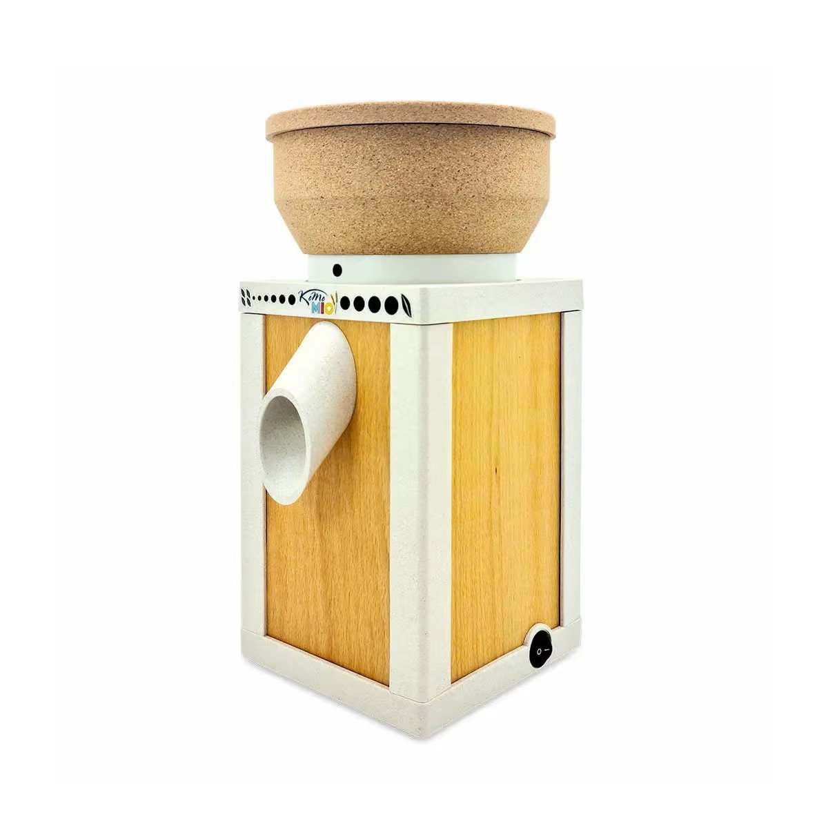 KOMO Mio Eco Grain Mill - Natural/White - Hand Crank Flour Mill for Fresh, Healthy Baking at Home - Perfect for Bread, Pastry & Gluten-Free Recipes
