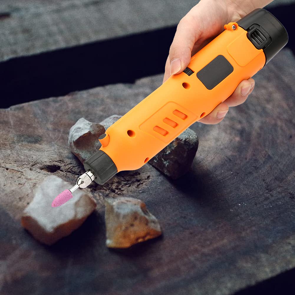 Rechargeable Cordless Rotary Tool - Electric Grinding & Polishing Machine with Lithium Battery for DIY Sanding, Drilling, Engraving, Etching | Perfect for Woodworking, Metal Crafting & Home Renovation Projects