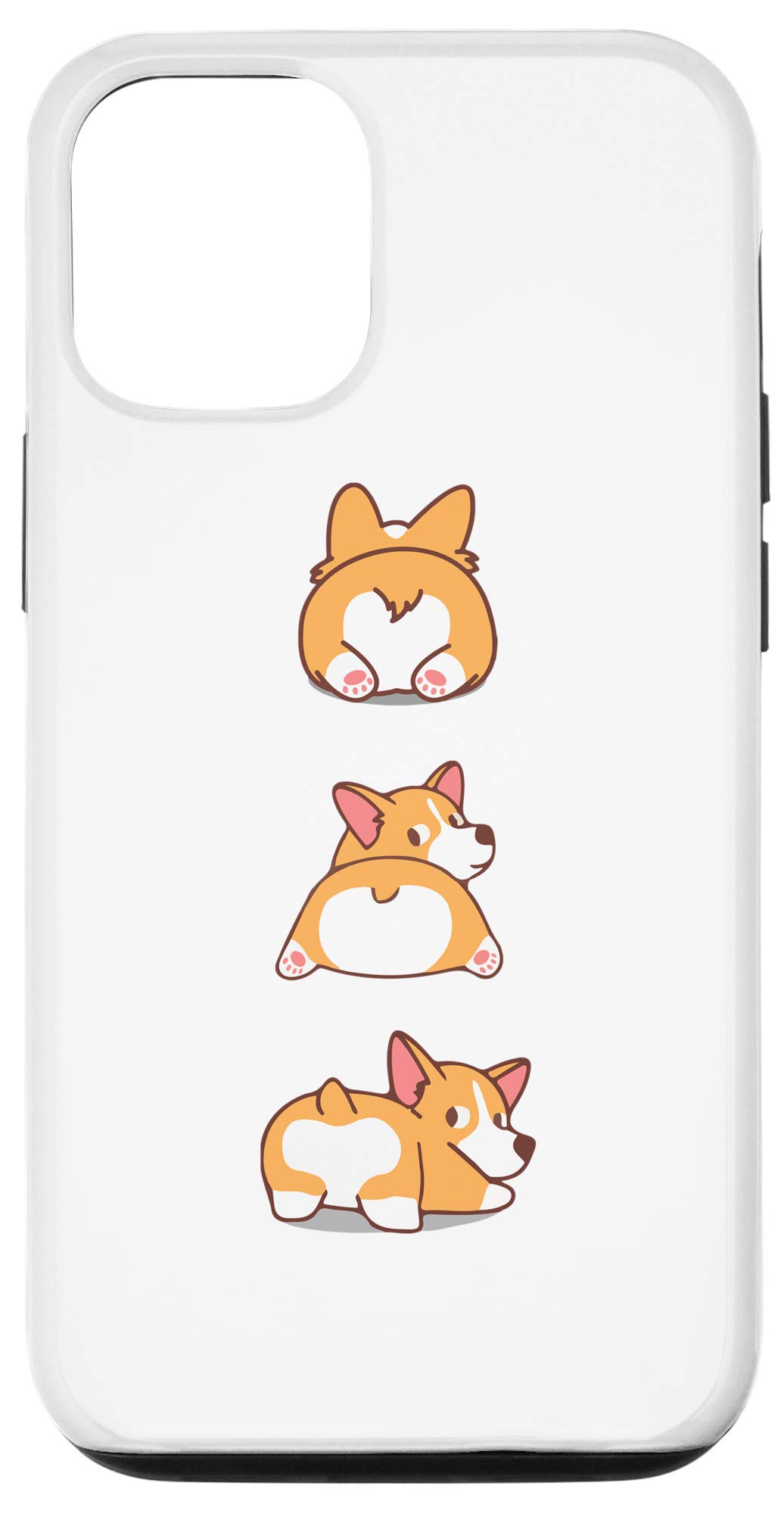 Funny Corgi Butts iPhone 12/12 Pro Phone Case - Perfect Gift for Corgi Lovers, Corgi Moms & Dads | Cute Protective Cover for Everyday Use & Dog Lovers