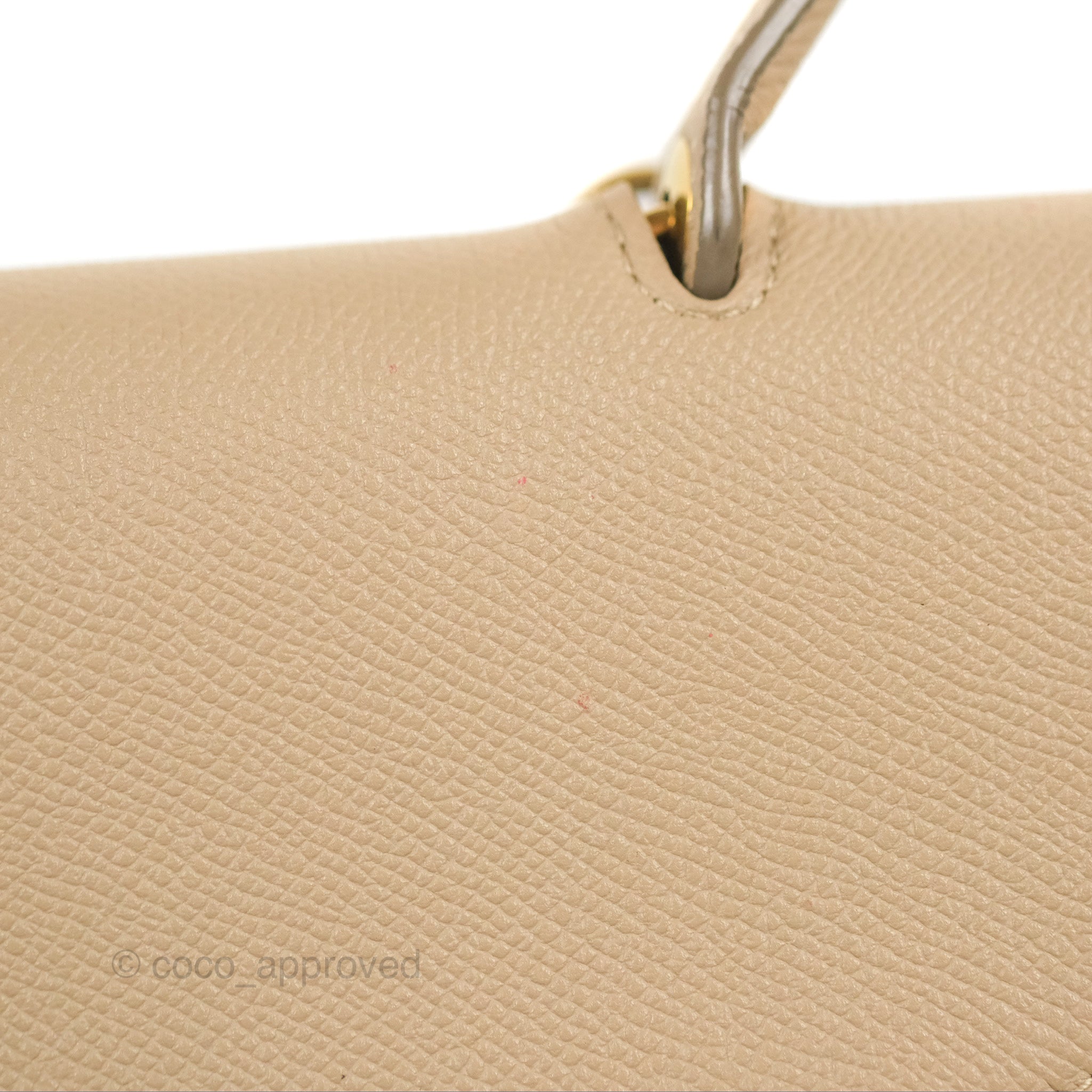 Celine Mini Belt Bag in Light Taupe - Genuine Grained Calfskin Leather with Gold Hardware | Perfect for Everyday Use, Work & Travel