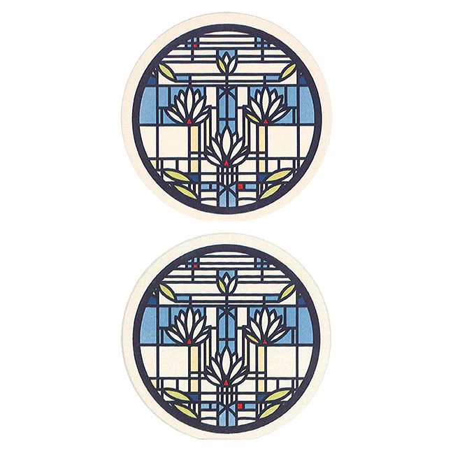 Waterlilies Car Coasters Set of 2 - Non-Slip Cup Holders for Cars, Trucks & SUVs - Perfect for Coffee, Drinks & Spill Protection
