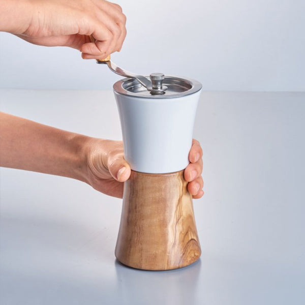 Hario V60 Ceramic Coffee Grinder - Manual Hand Mill for Fresh Ground Coffee - Perfect for Pour Over, French Press, and Cold Brew at Home or Office