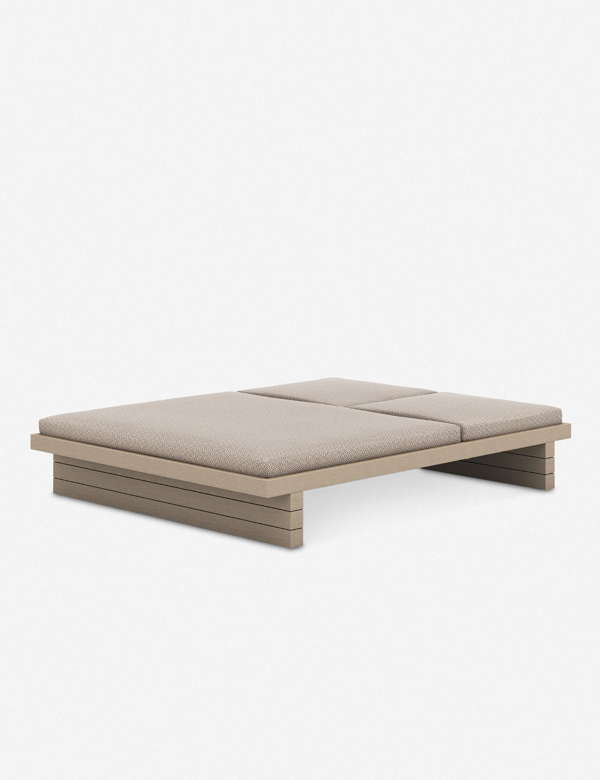 Coren Indoor Outdoor Double Chaise Lounge - Waterproof & Weather-Resistant for Patio, Poolside, or Living Room Relaxation