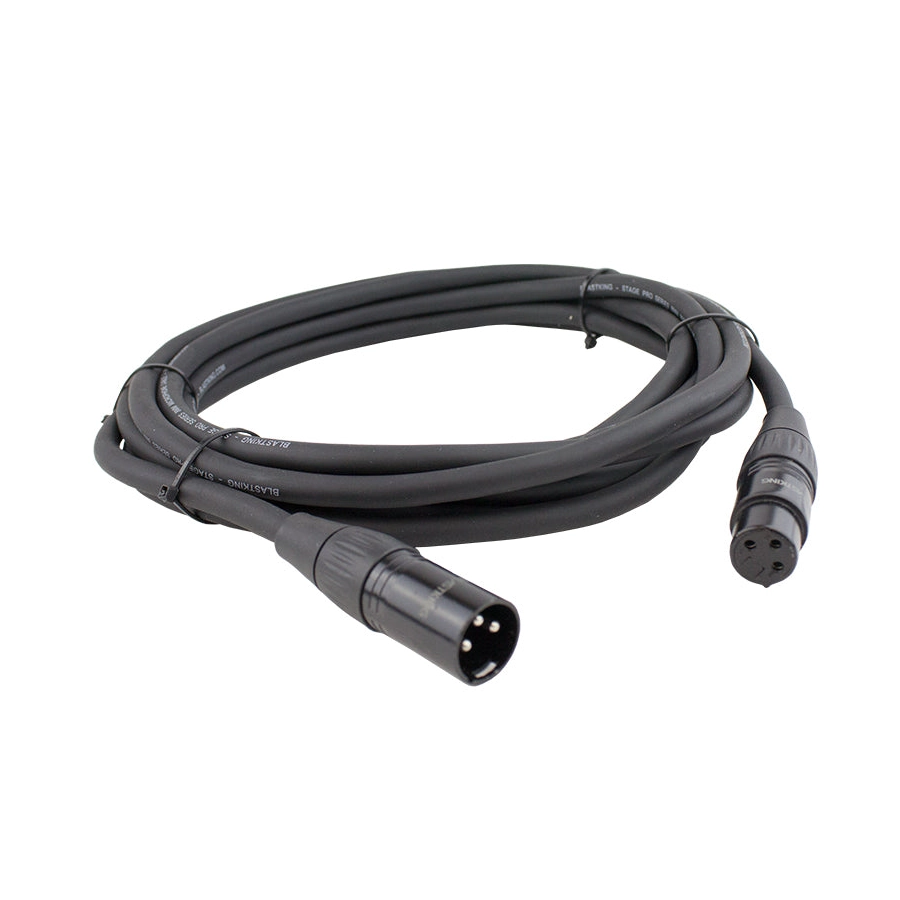 Blastking 15 Ft XLR Male to XLR Female Microphone Cable - Professional Audio Cable for Studio Recording, Live Performances & Podcasting - SP15XLR