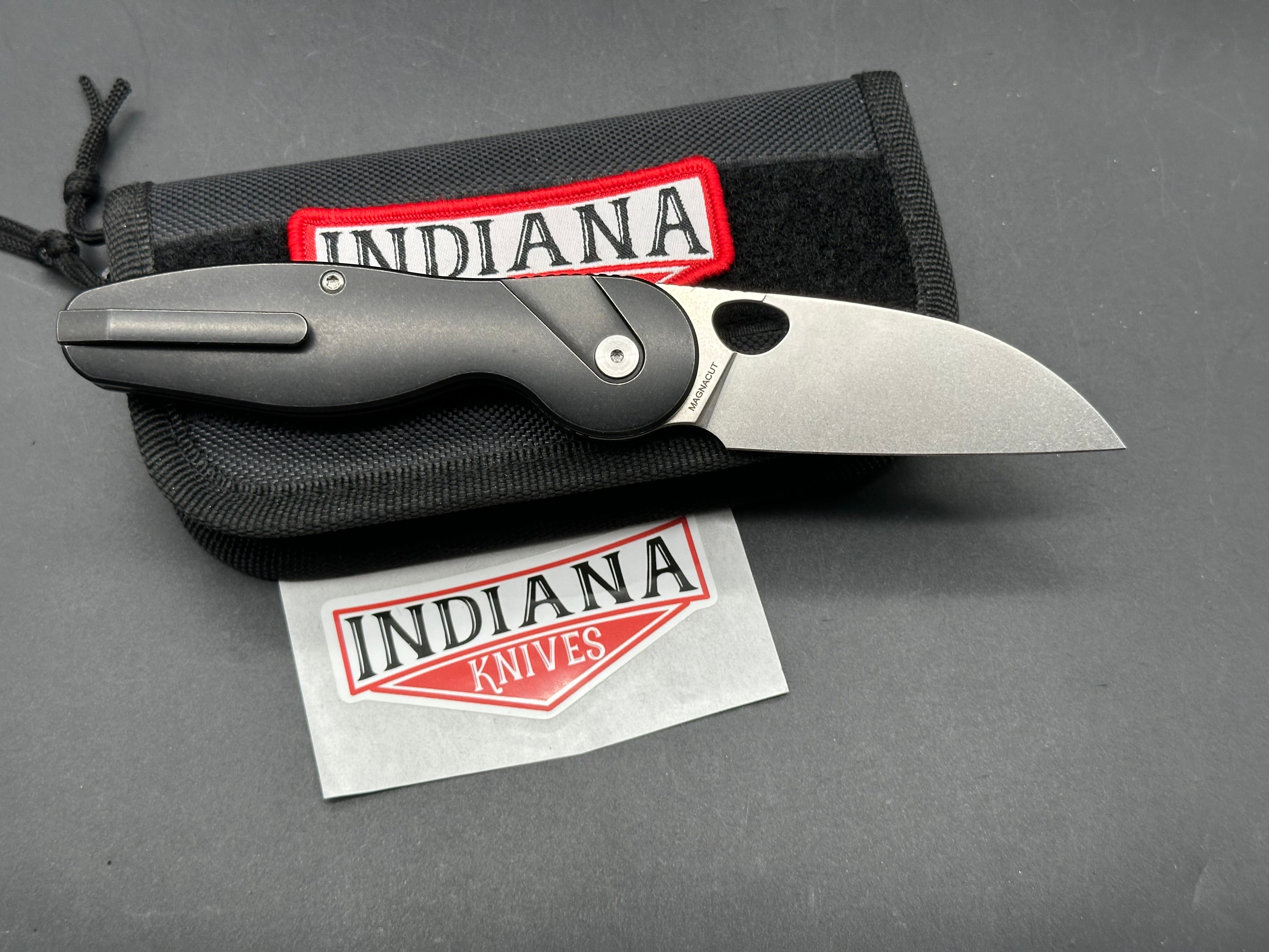 Premium Indiana Knives EDZ Folding Pocket Knife with MagnaCut Blade - Outdoor Camping, Hiking & Everyday Carry (EDC)