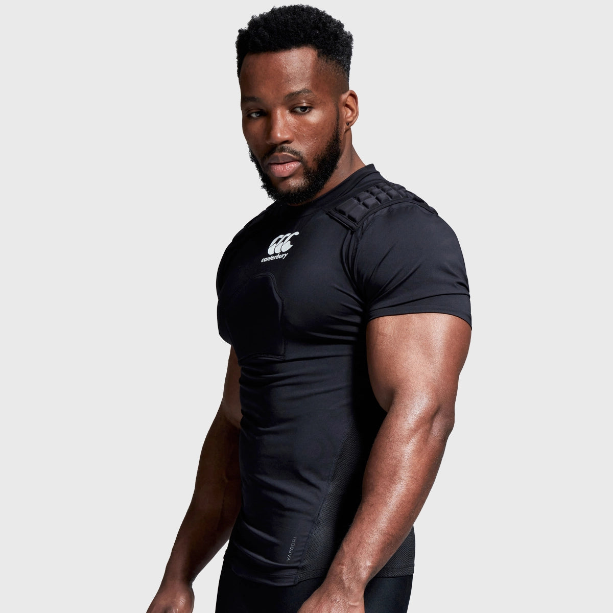 Canterbury Core Rugby Protection Vest - Black - Impact Protection for Rugby Players - Perfect for Training & Matches