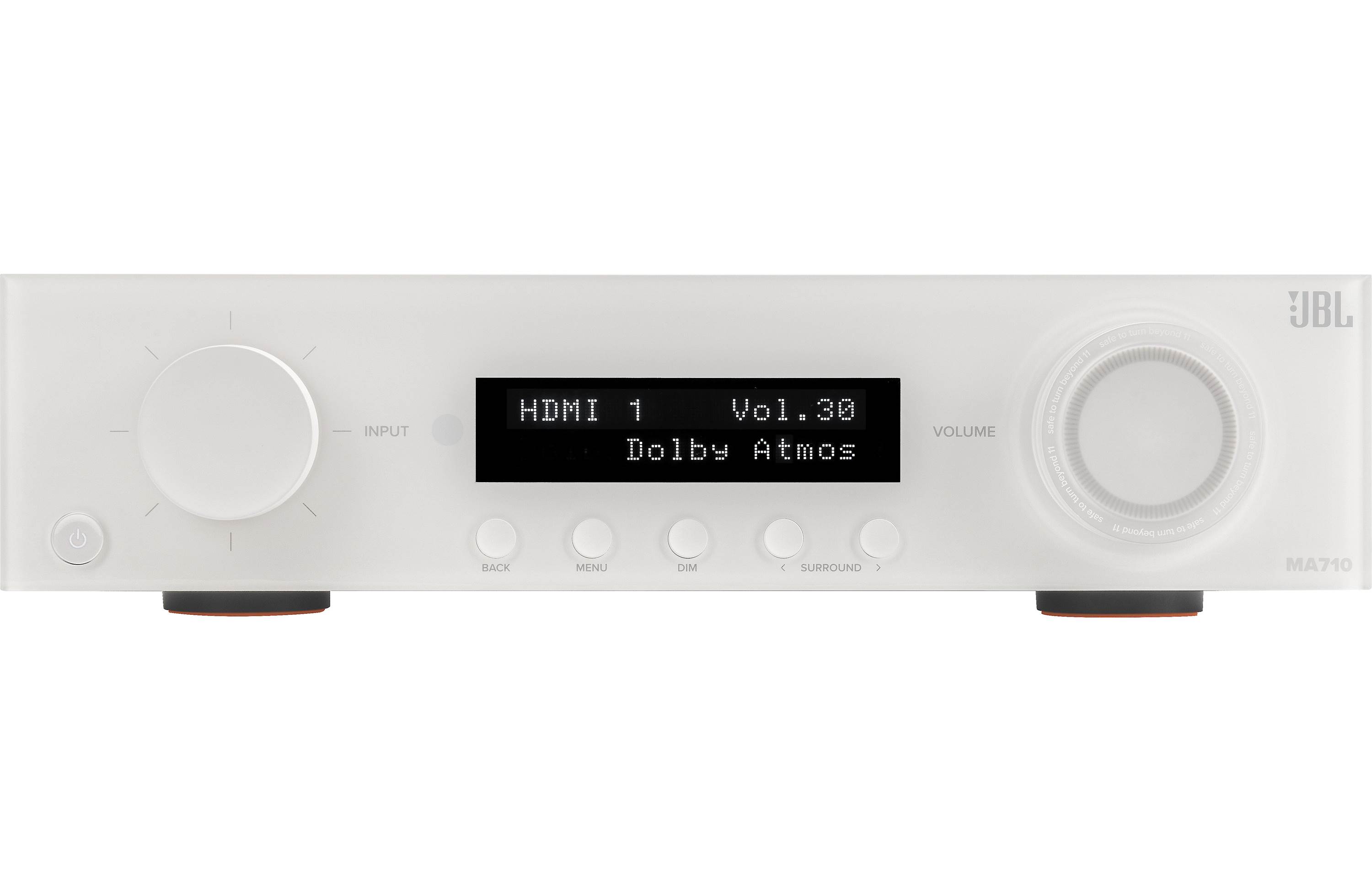 JBL MA710 7.2 Channel 8K A/V Receiver with Bluetooth, WiFi, Apple AirPlay 2, Google Cast & Dolby Atmos - Home Theater System for Movies, Music & Gaming