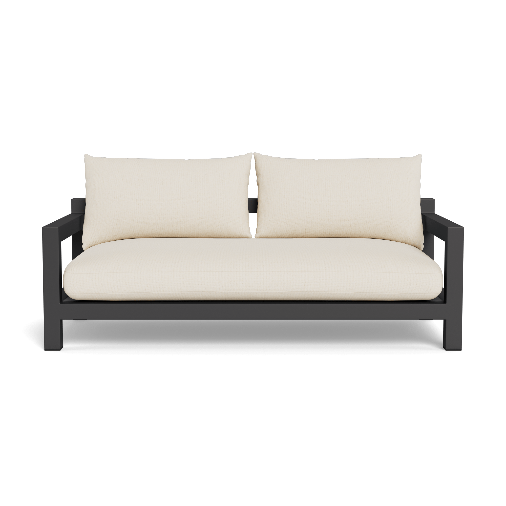 Pacific Aluminum 2-Seat Outdoor Patio Sofa - Lightweight & Weather-Resistant Garden Furniture for Poolside, Deck, or Backyard Relaxation