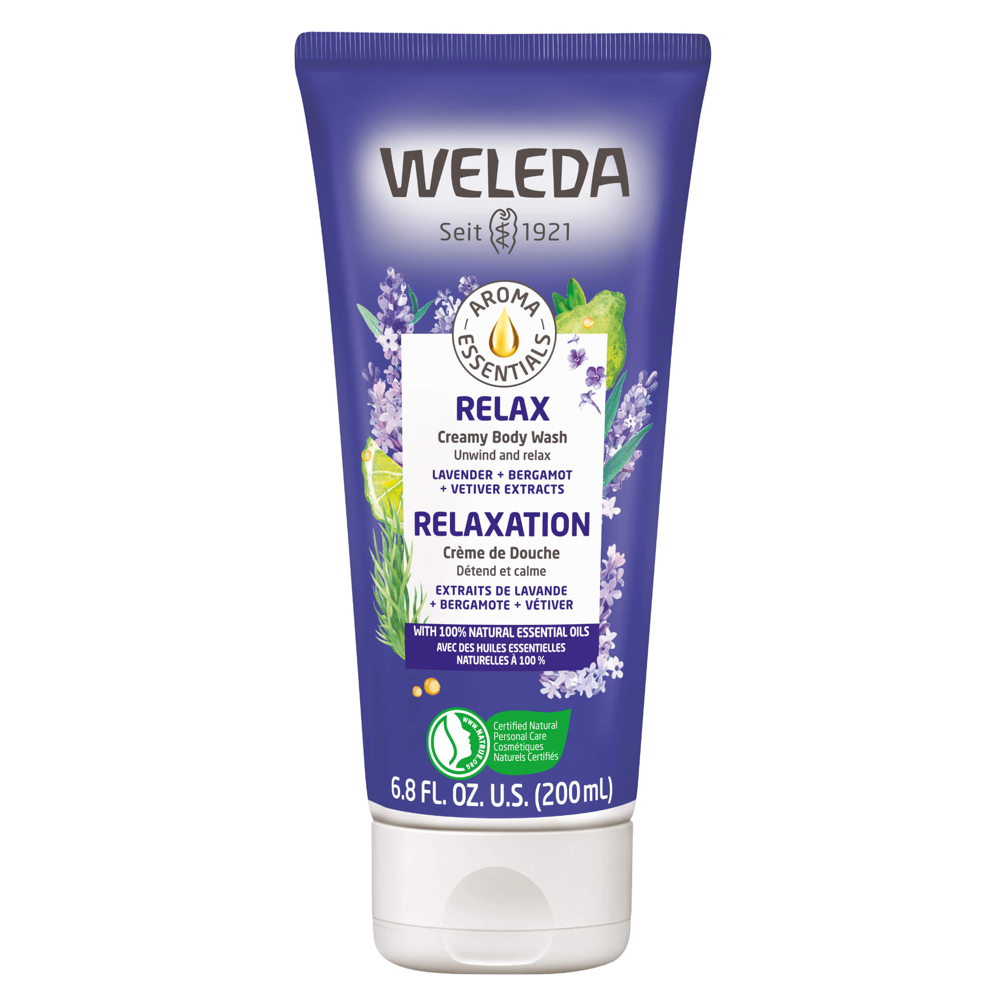 Relaxing Creamy Body Wash for Dry & Sensitive Skin - Moisturizing & Soothing Shower Gel for Stress Relief & Better Sleep | Perfect for Nighttime Bath & Self-Care Routine