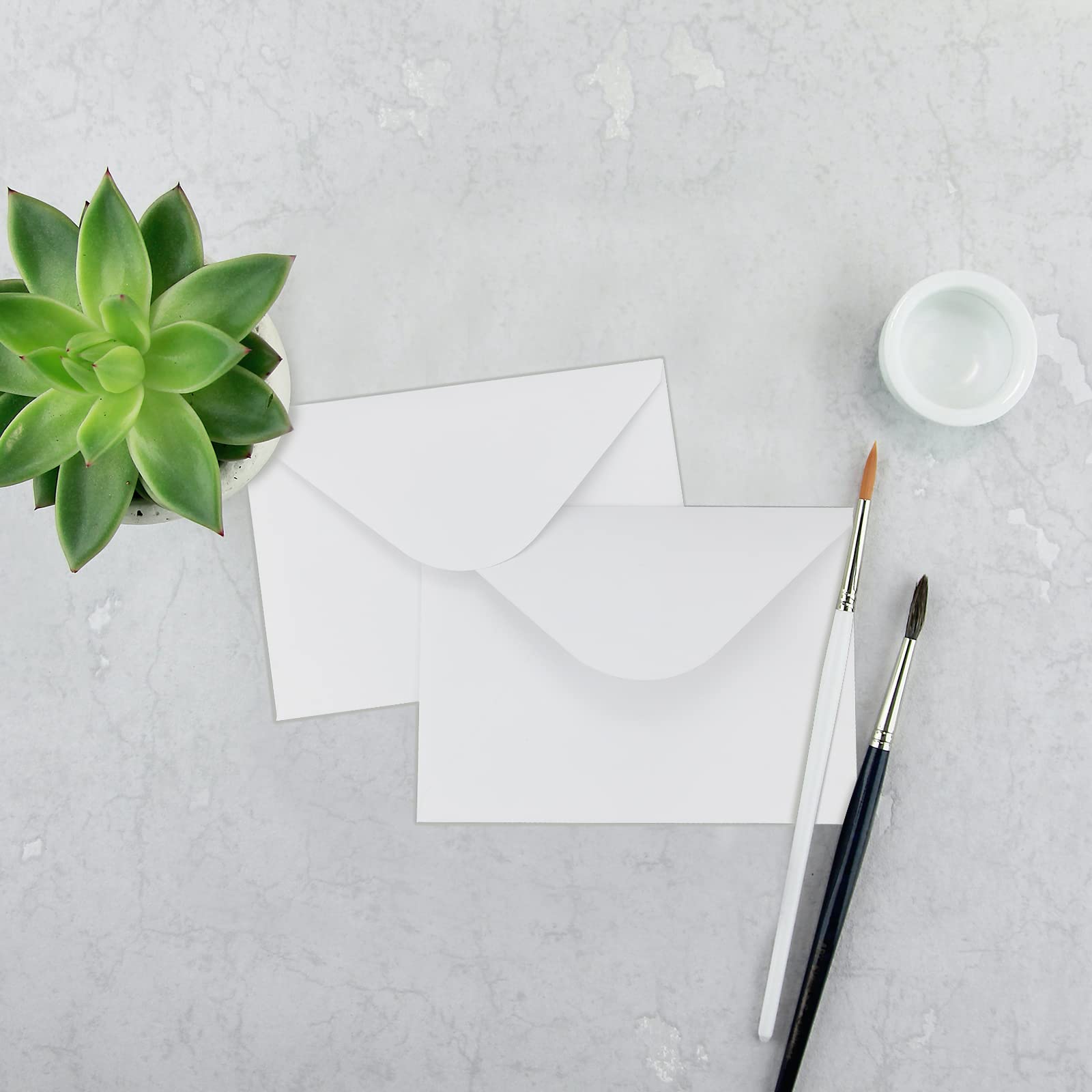 100 Pack 4x6 Envelopes - Premium White A6 Invitation Envelopes for Postcards, Photos, Greeting Cards | Perfect for Wedding Invitations, Graduation Announcements, Baby Shower Cards (6.5 x 4.75 Inches) | Bulk Mailing & Stationery Supplies for Home & Office Use