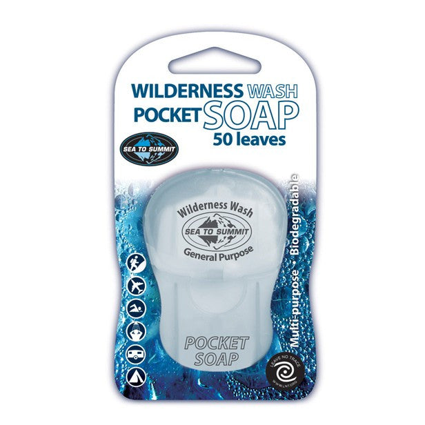 Sea to Summit Pocket Wilderness Wash - Biodegradable Camping Soap for Hiking, Backpacking & Travel - Perfect for Outdoor Adventures & Eco-Friendly Cleaning