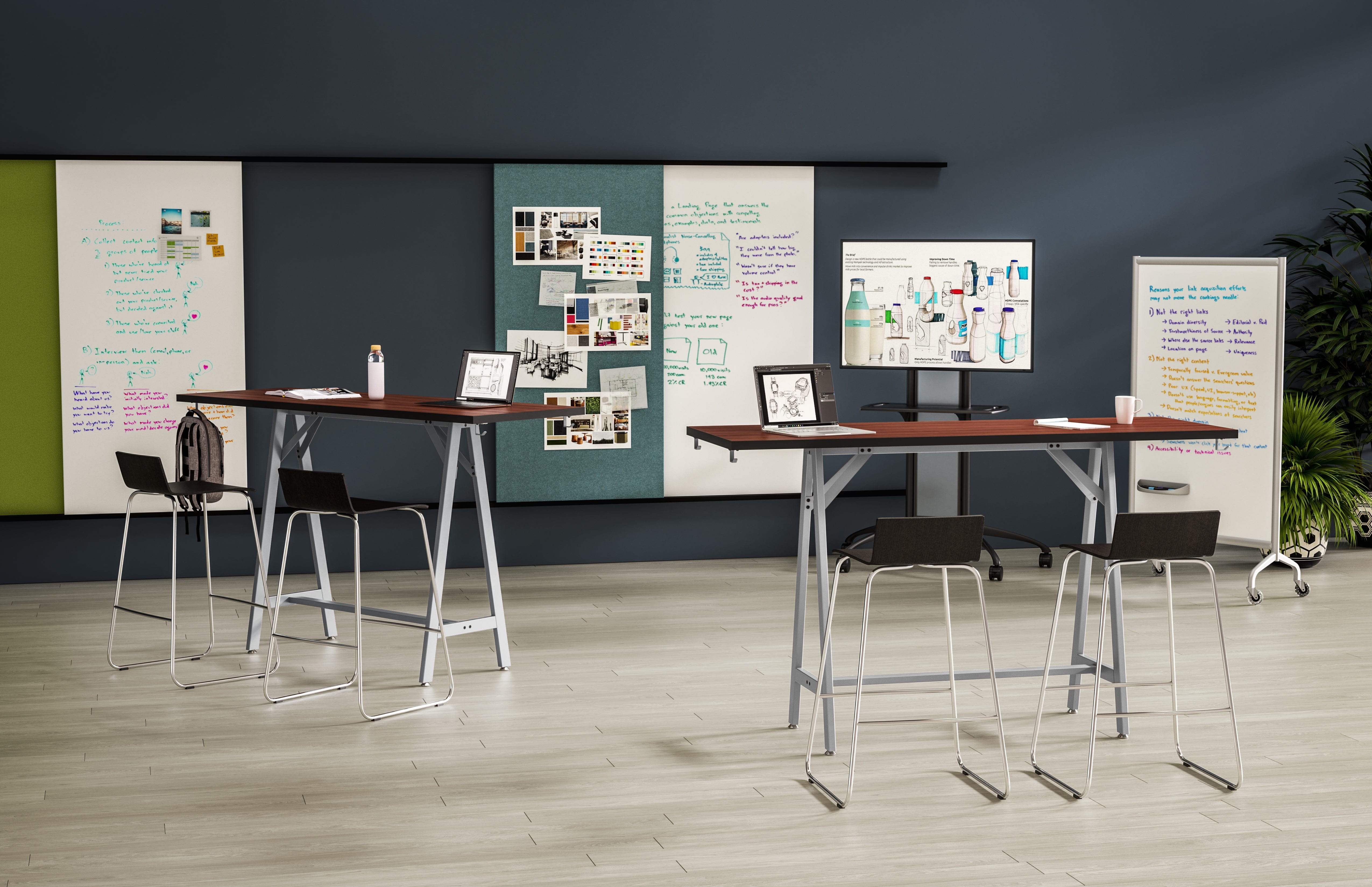 Safco SPK7224K Spark Teaming Table - 72