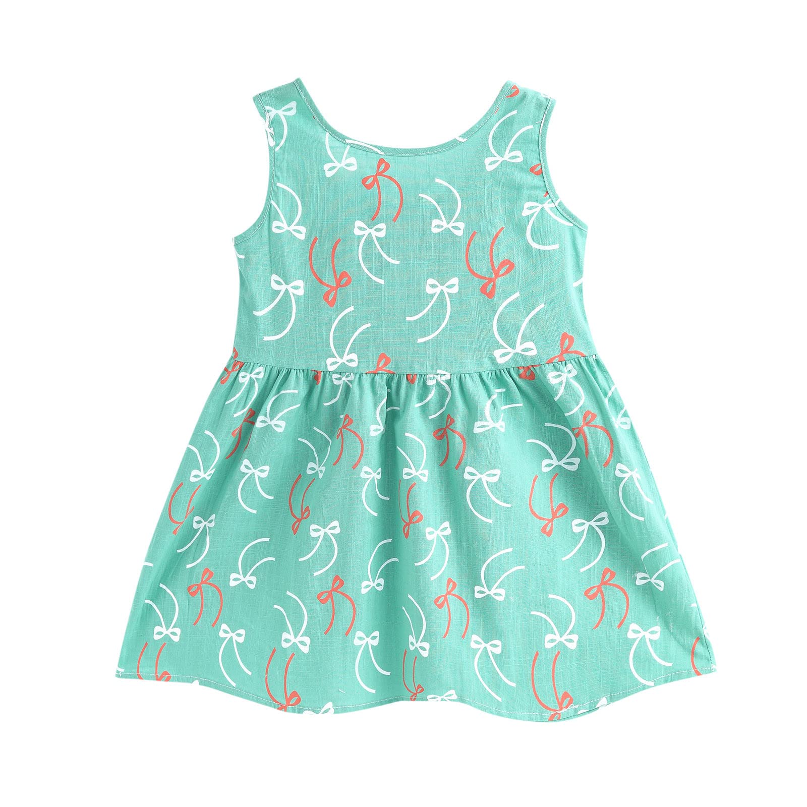 1-6 Years Tie-Dye Toddler Dresses for Girls - Printed Sleeveless Baby Dots Skirt Outfit | Perfect for Birthday Parties, Summer Playdates & Princess Dress-Up