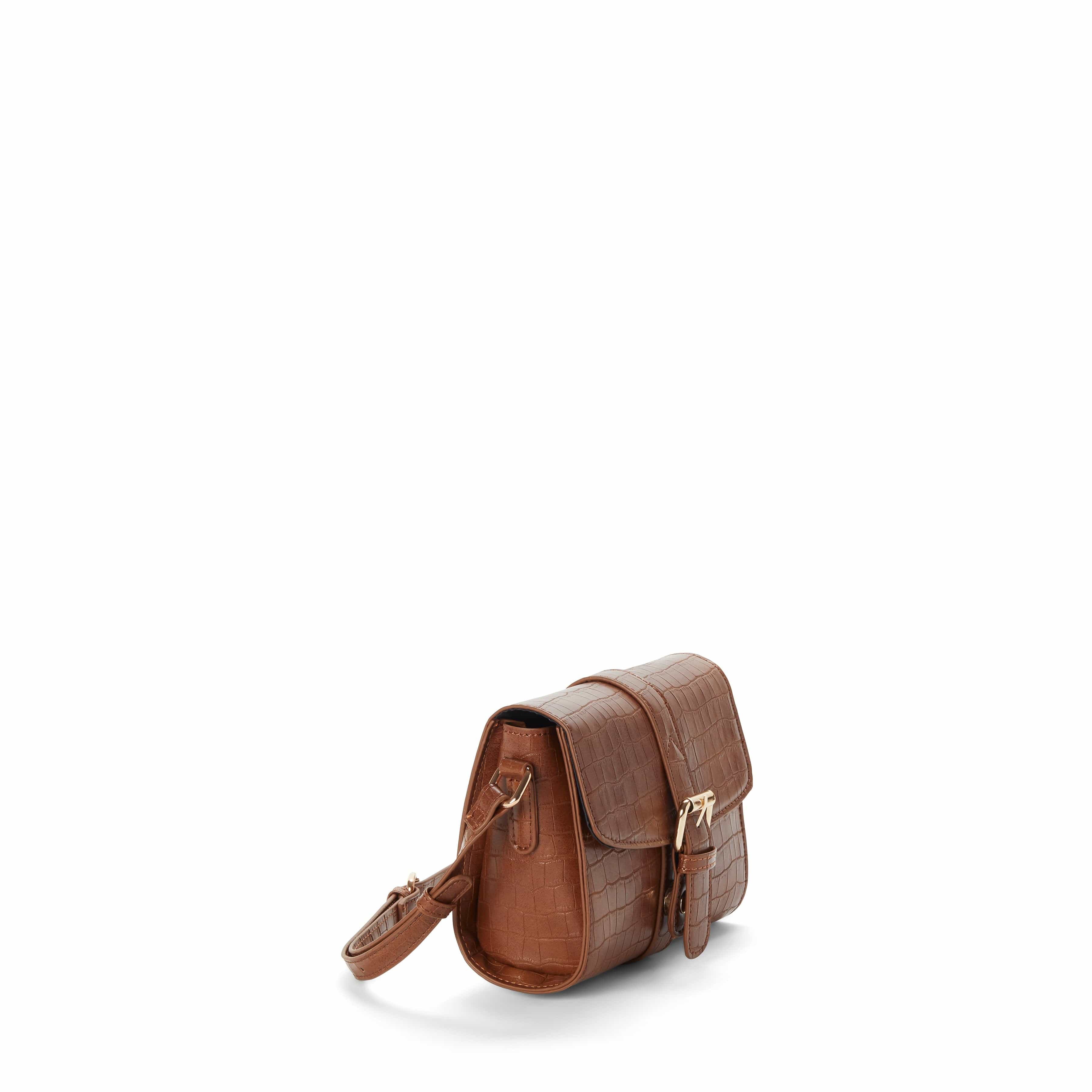 Lindsay II Vegan Leather Crossbody Bag for Women | Stylish Croco-Embossed Purse in Multiple Colors | Perfect for Work, Travel & Everyday Use
