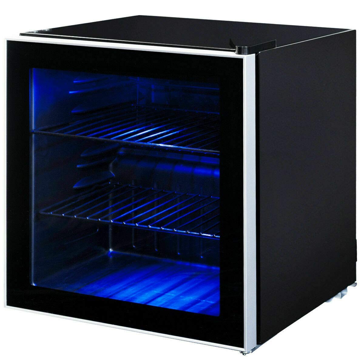 Wenst’sKufAN 60 Can Mini Beverage Refrigerator - Portable Drink Cooler for Beer, Wine & Soda with Adjustable Shelves | Compact Office, Home Bar & Party Fridge | Perfect for Small Spaces & Entertaining