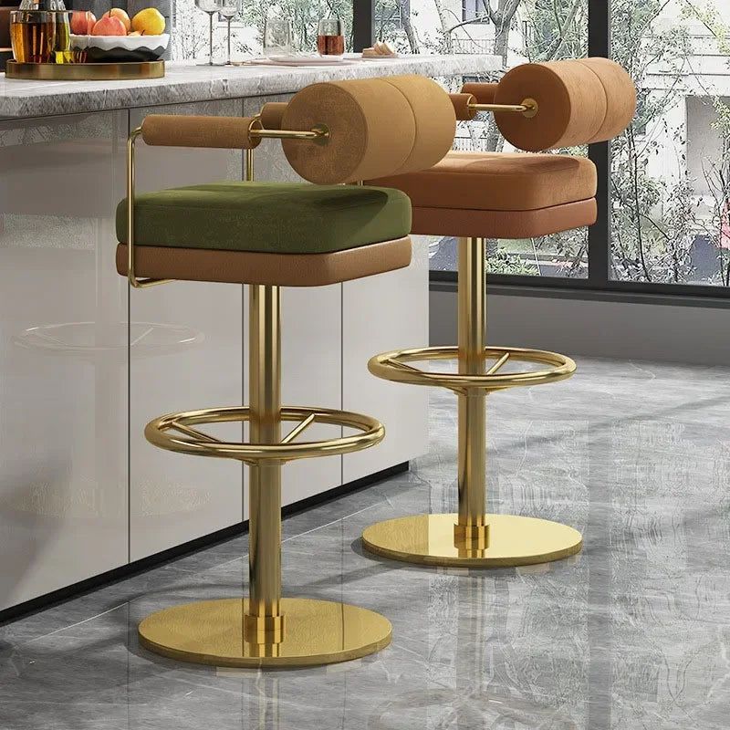 Minimalist Swivel Bar Stools for Kitchen Island Counter - Modern Counter Height Stools for Dining, Breakfast Nook & Home Bar Decor