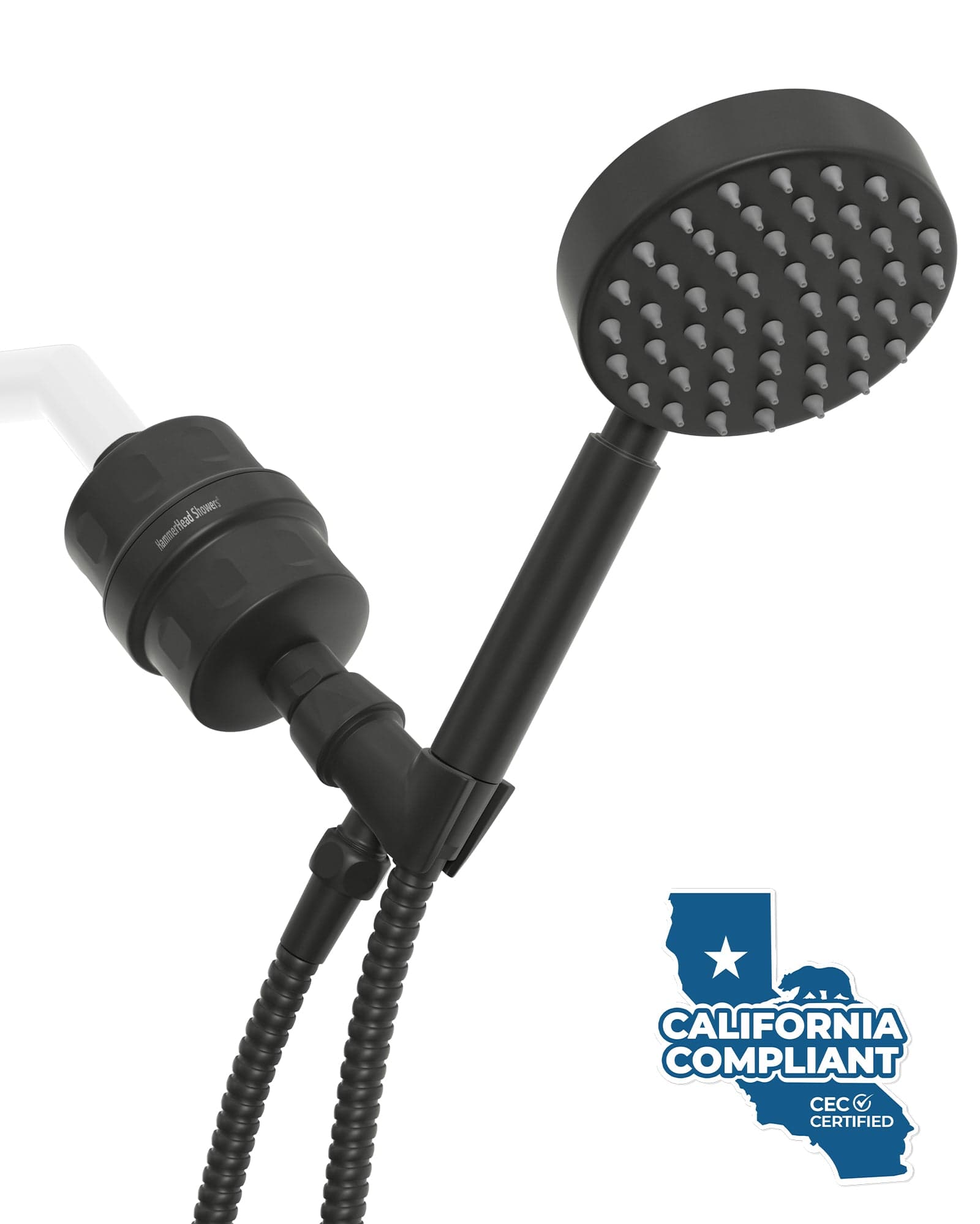 Premium All-Metal Shower Head Filter with Handheld Spray - 1.75 GPM Low Flow Water Saving Design - Perfect for Hard Water Removal & Gentle Skin Care in Bathrooms
