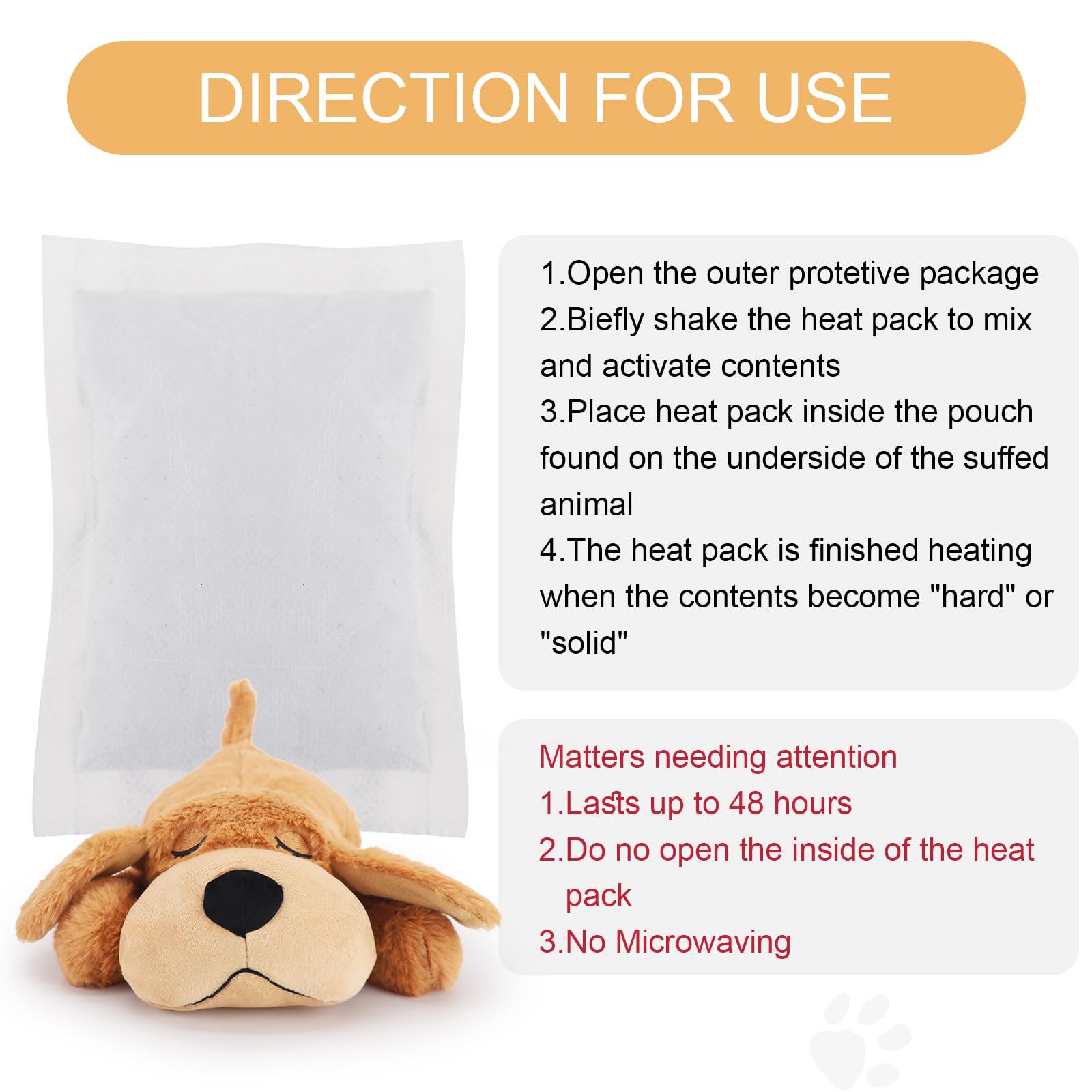 IFOYO Heartbeat Dog Toy - Calming Stuffed Animal Puppy Toy for Anxiety Relief, Crate Training & Behavioral Aid - Light Brown - Perfect for Anxious Dogs, Puppy Separation Anxiety & Comfort During Storms