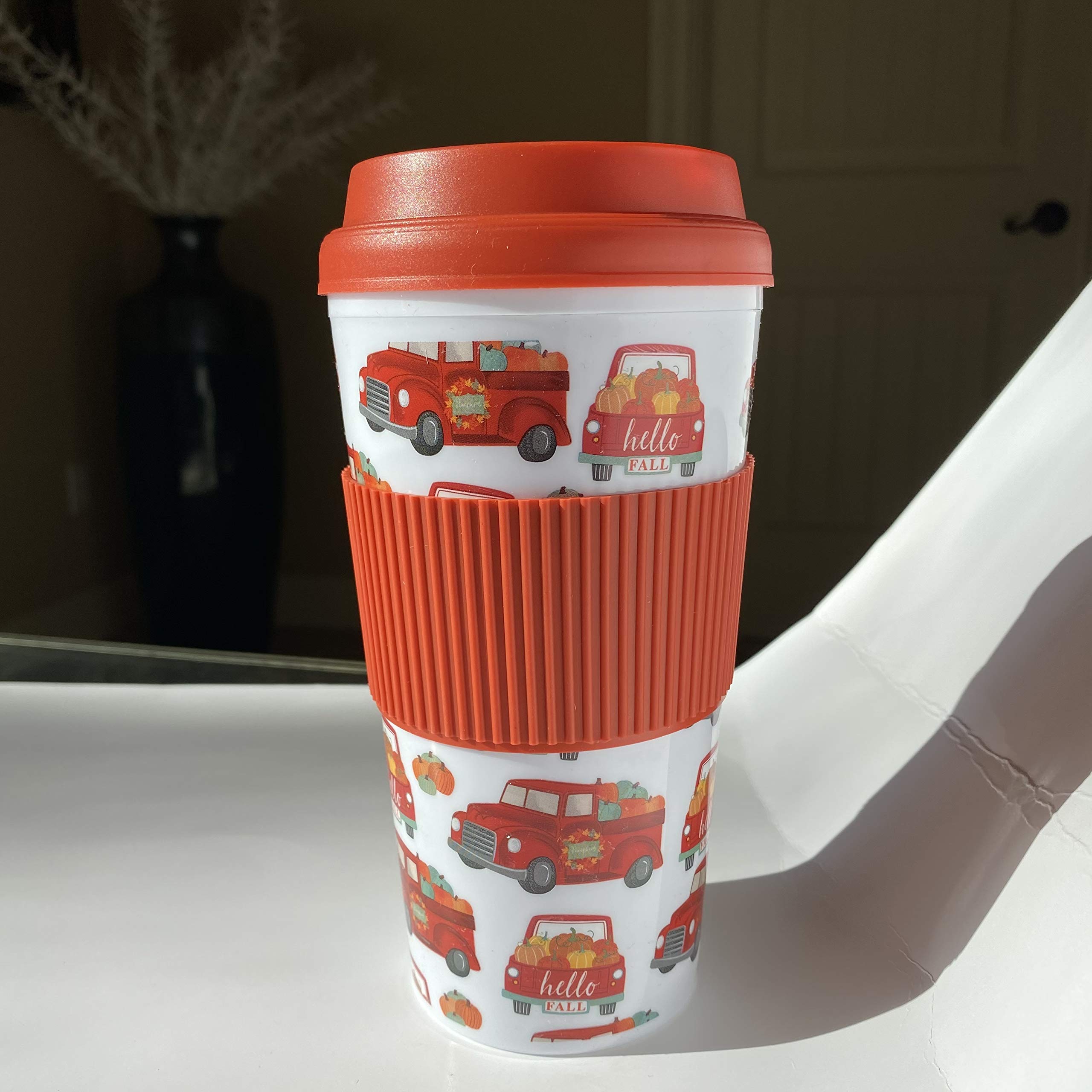 Pick of the Patch Travel Tumbler - Insulated Stainless Steel Fall Themed Cup for Coffee & Tea - Perfect for Pumpkin Patch Visits & Autumn Adventures